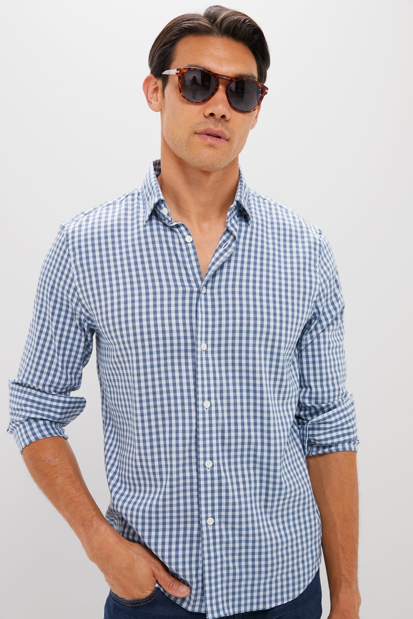 Sky Break Gingham Movement Shirt