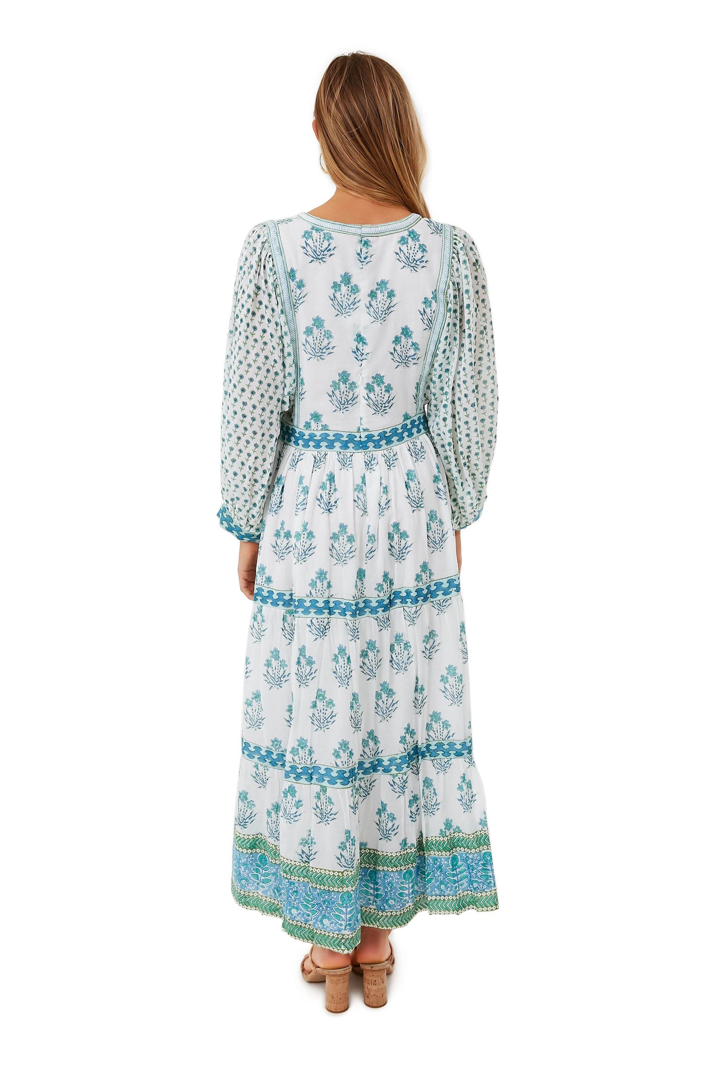 Exclusive India Blue Maxi Dress