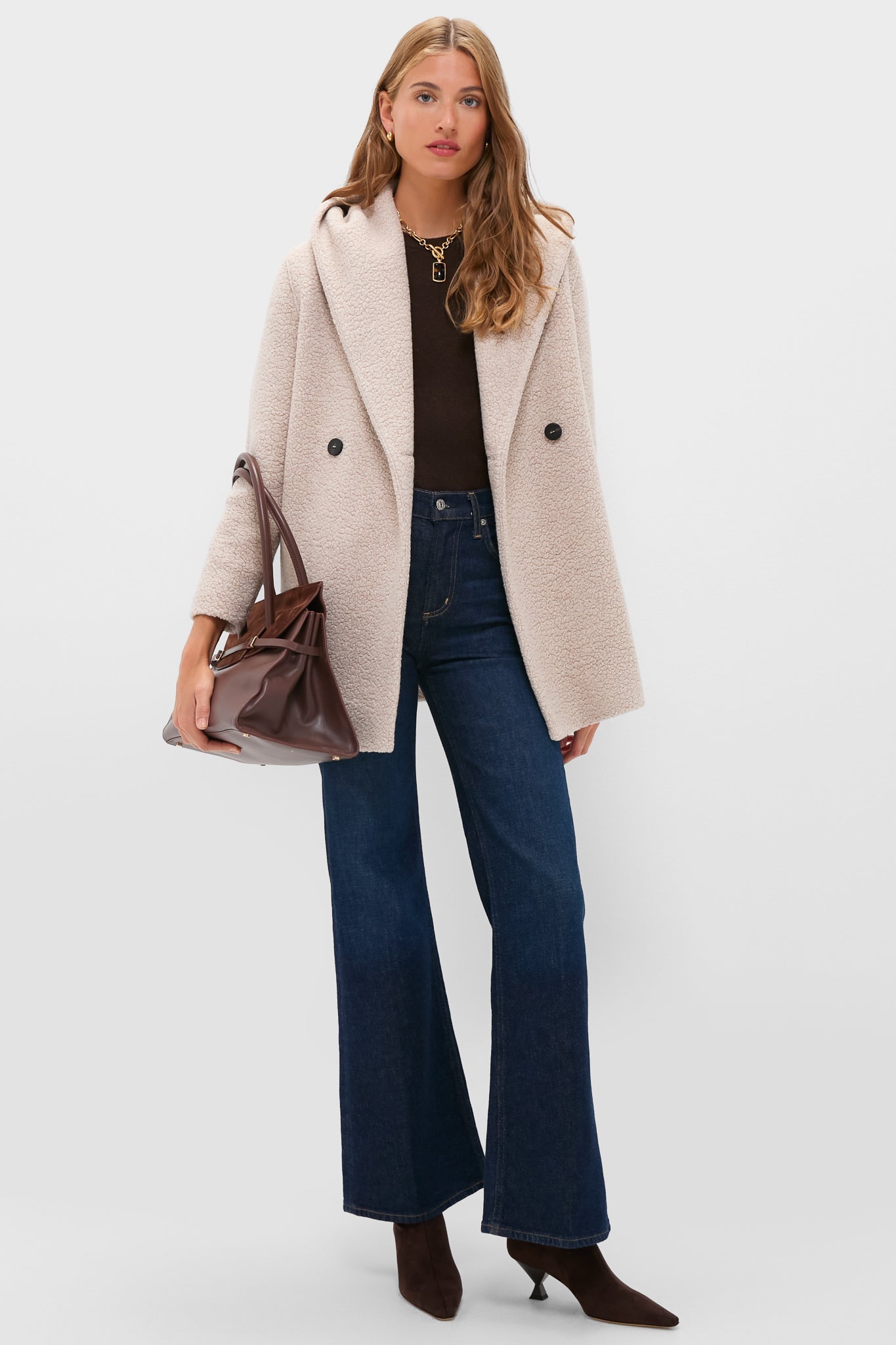 Dark Brown Nausica Stretch Boots