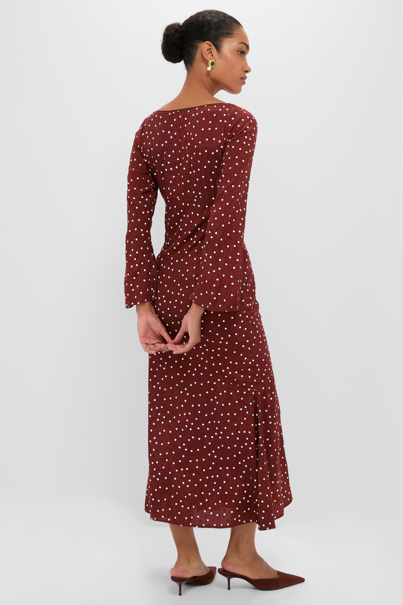 Burnt Umber Narah Maxi Dress