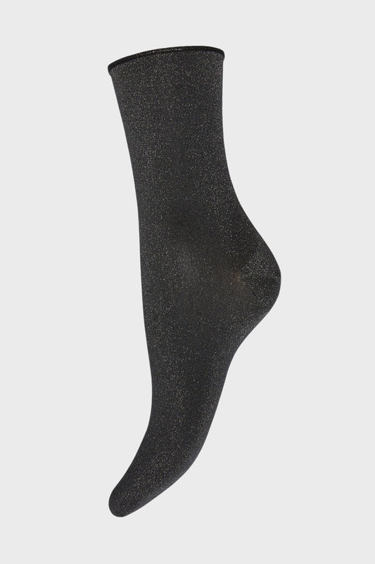 Black Silver Stardust Socks