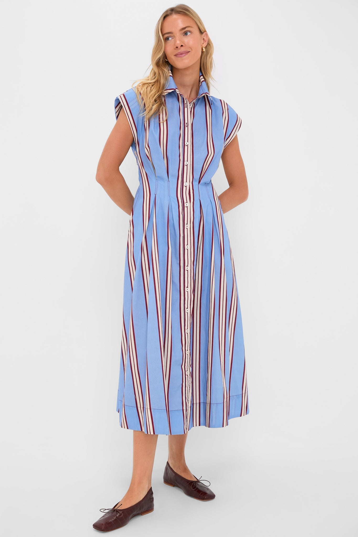 Striped Mirante Shirt Dress