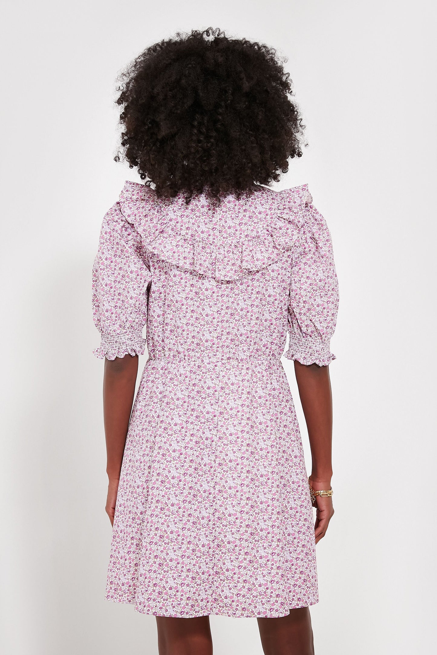 Purple Floral Periwinkle Mini Dress