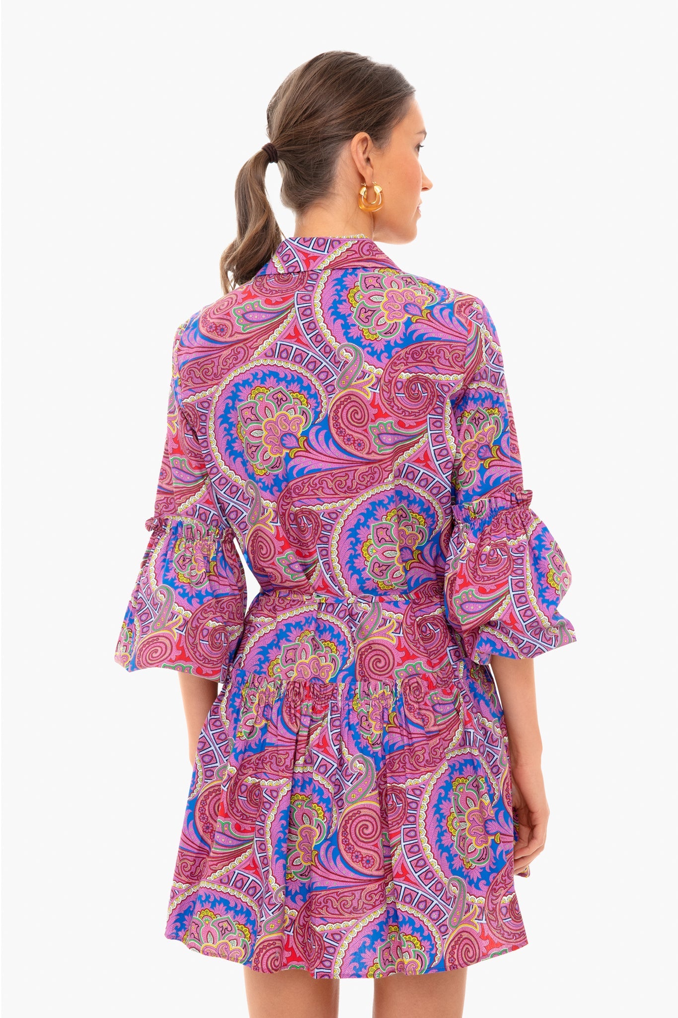 Berry Paisley Zamata Dress