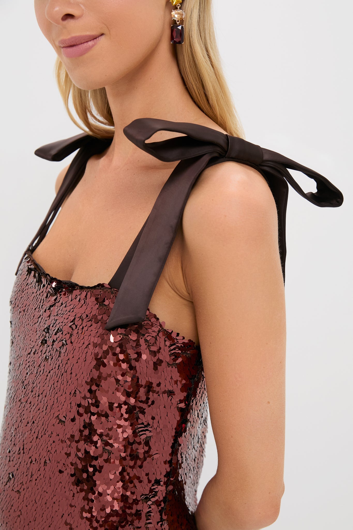 Radiant Bronze Sequin Roxy Dress