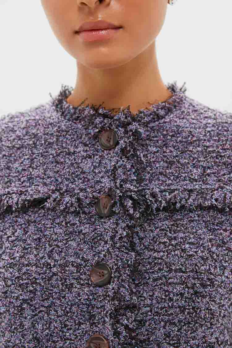 Dewberry Gita Knit Tweed Jacket