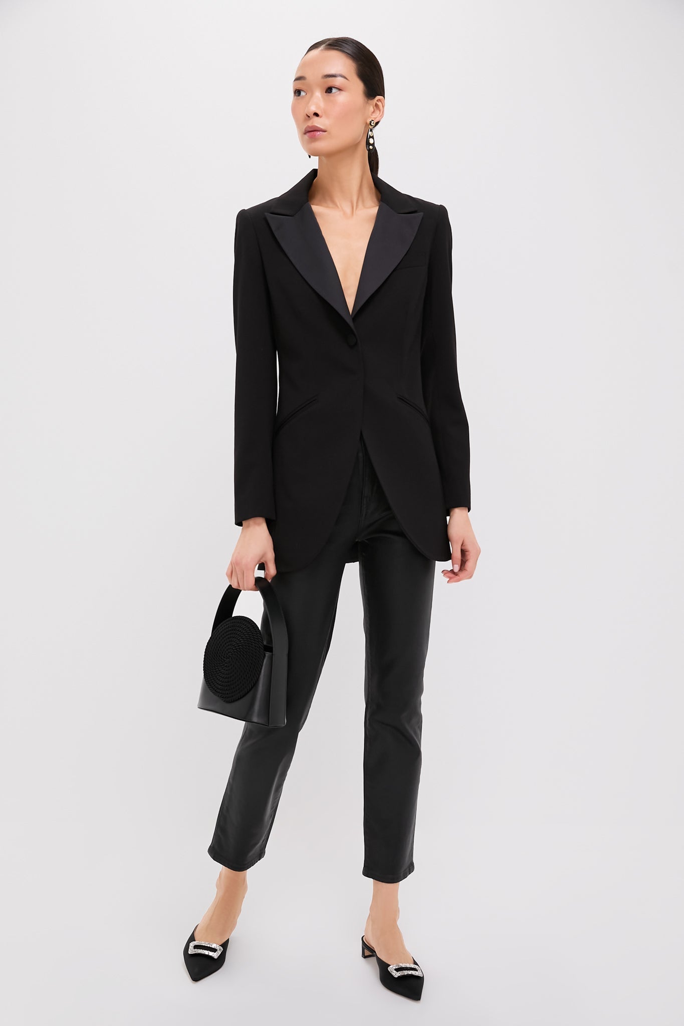 Satin Lapel Emile Blazer