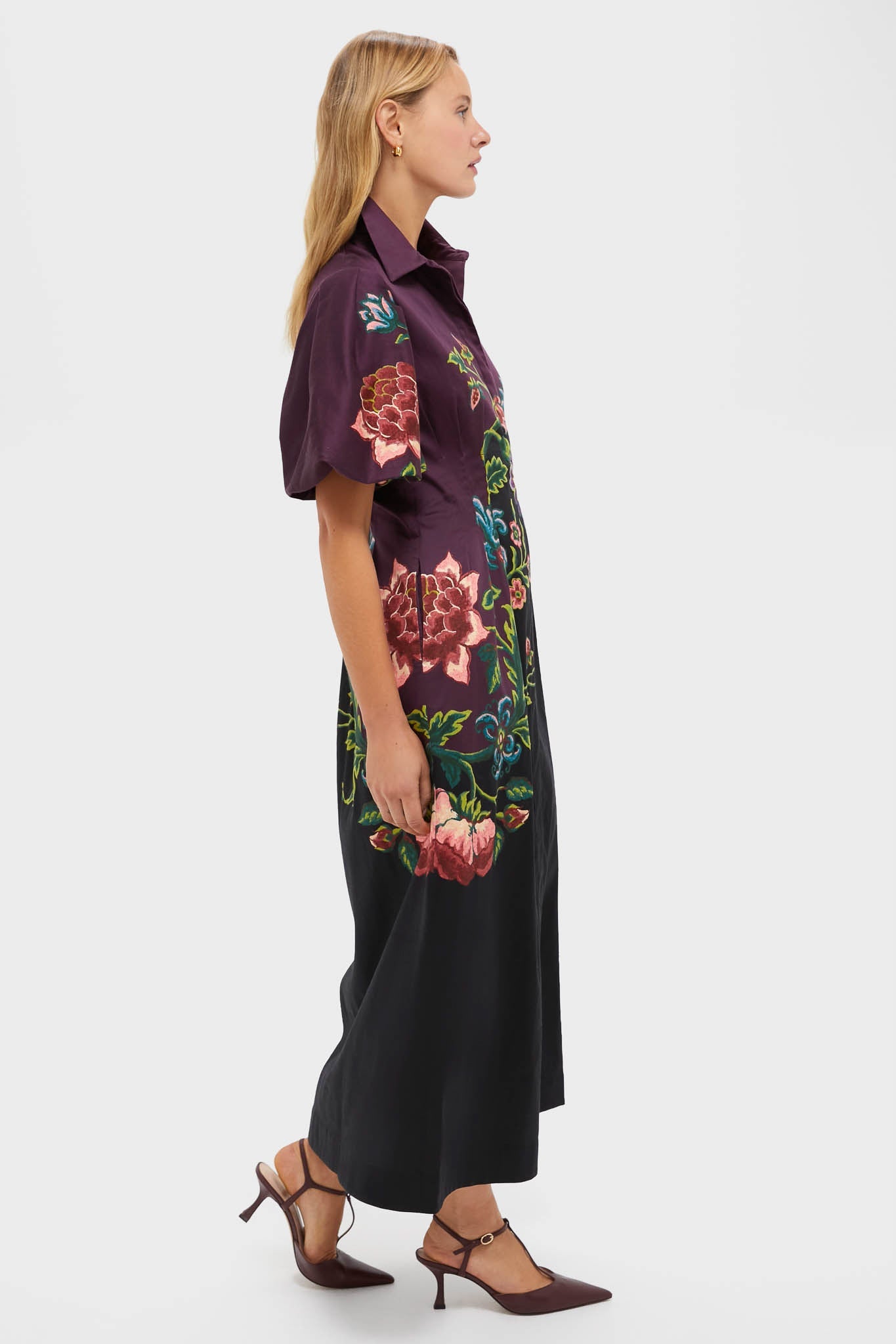 Midnight Moonflower Delaney Dress