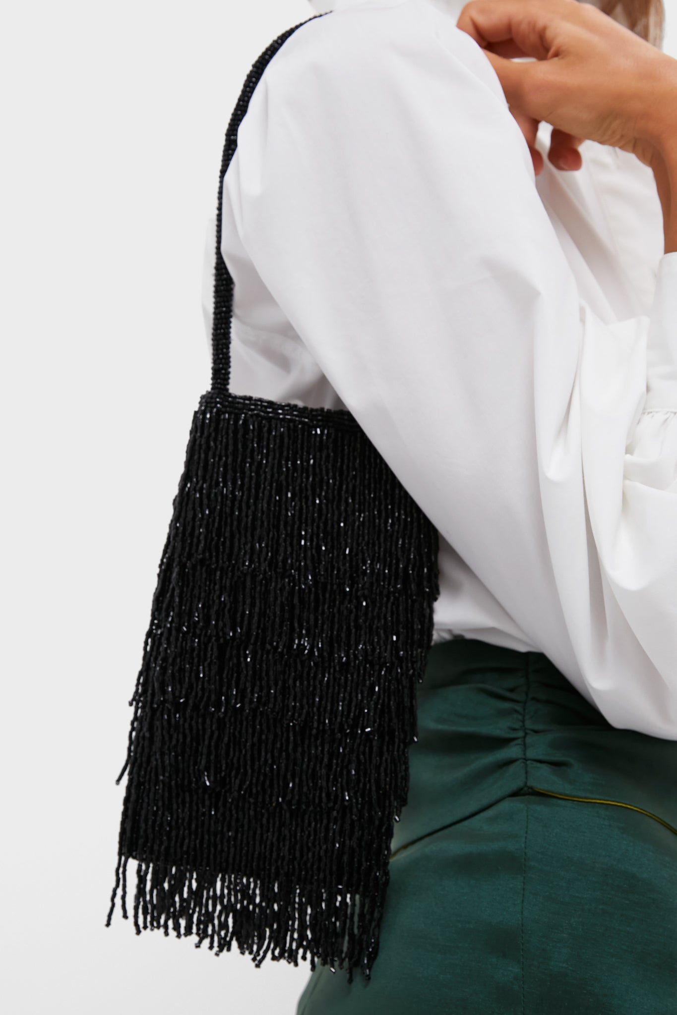 Black Beaded Josephine Mini Bag