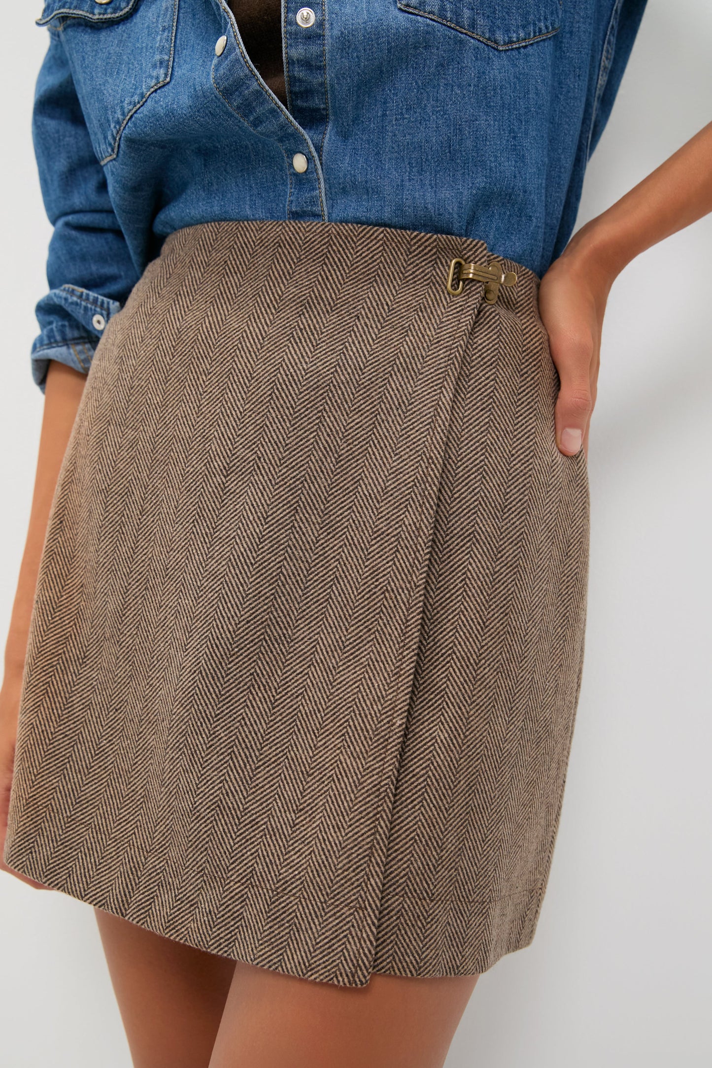 Chestnut Chapman Mini Skirt
