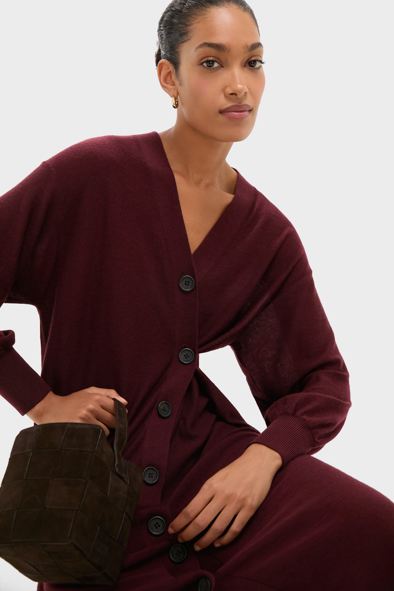 Mulberry Drippy Cardi Dress