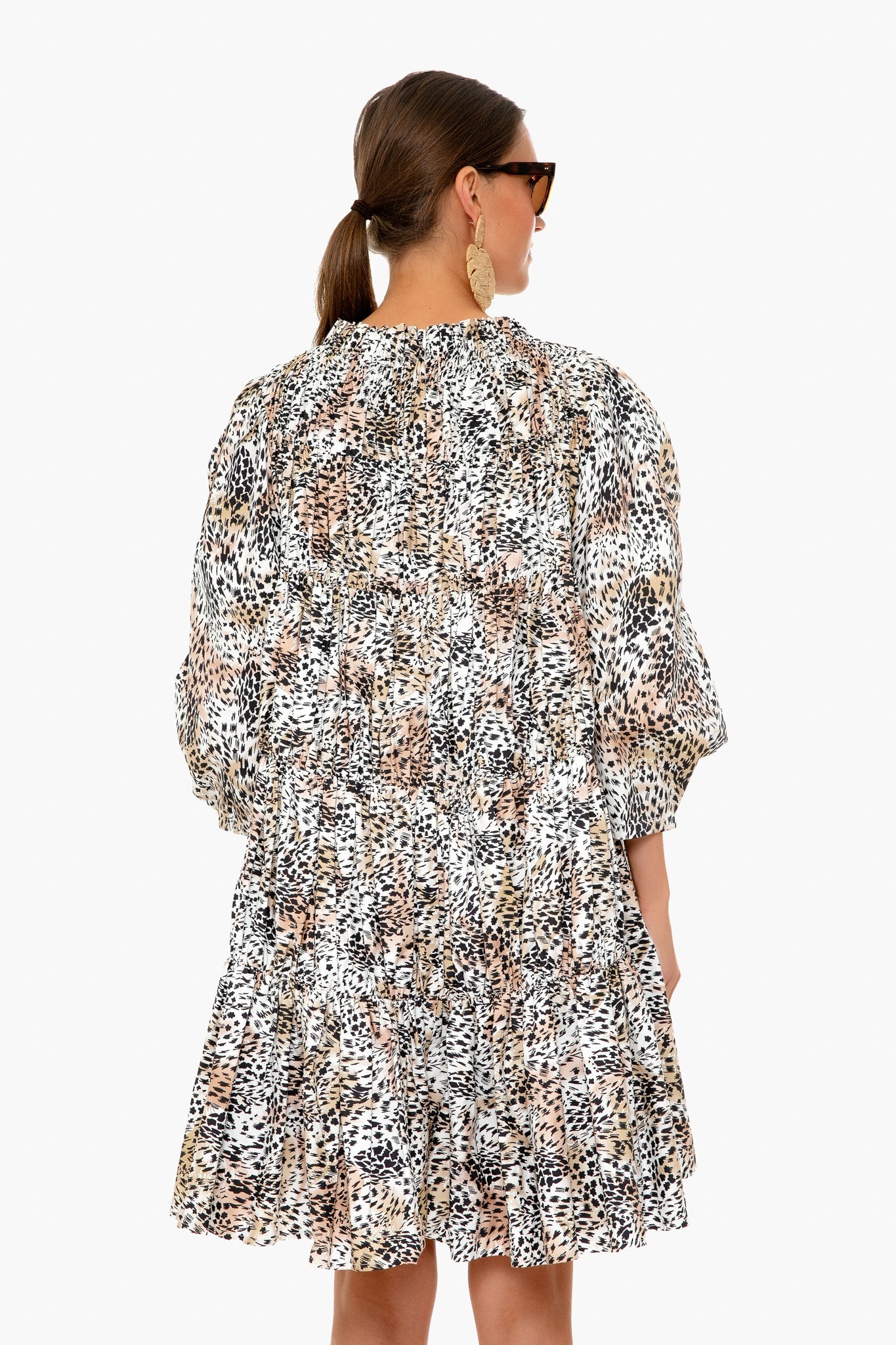 Multi Lana Long Sleeve Dress