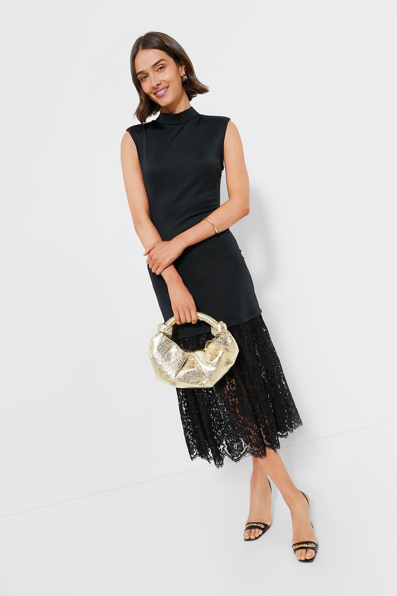 Black Suzy Lace Sleeveless Dress