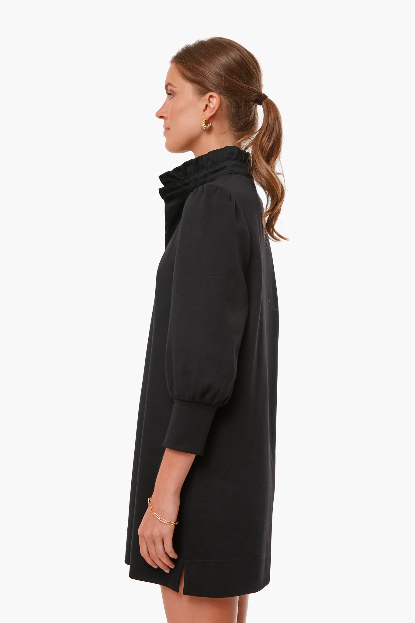 Black Charlotte Terry Dress