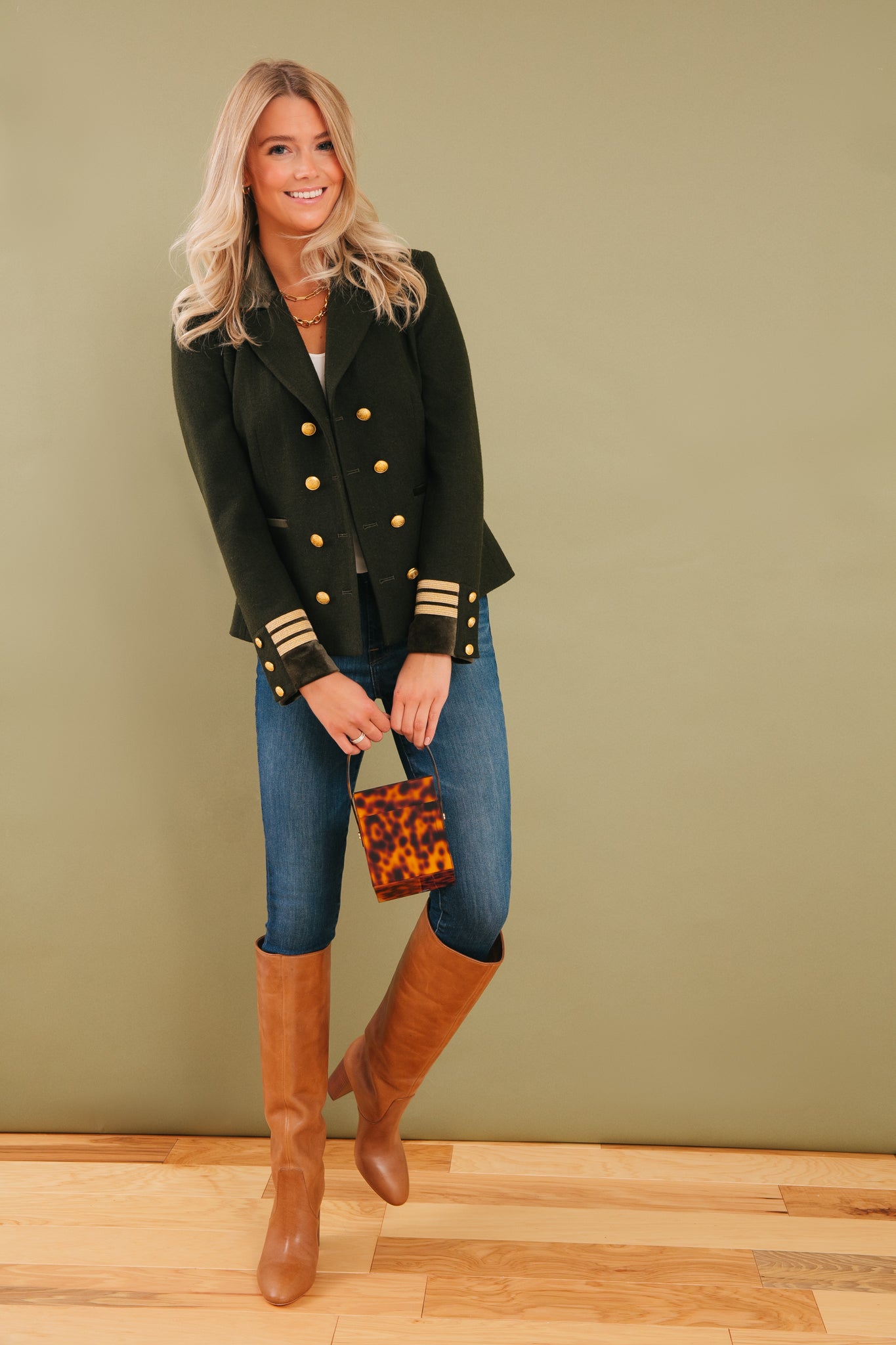 Tortoise Sienna Box Clutch