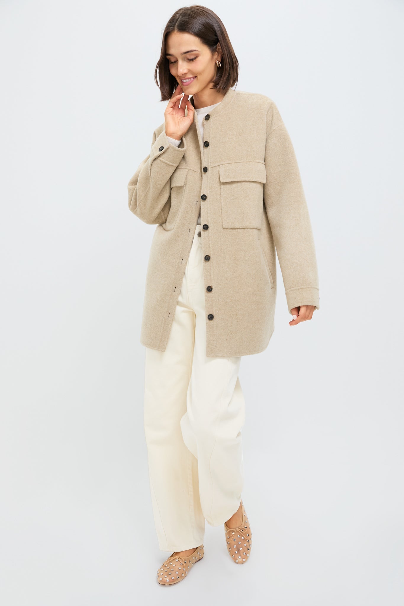 Beige Chine Florian Coat