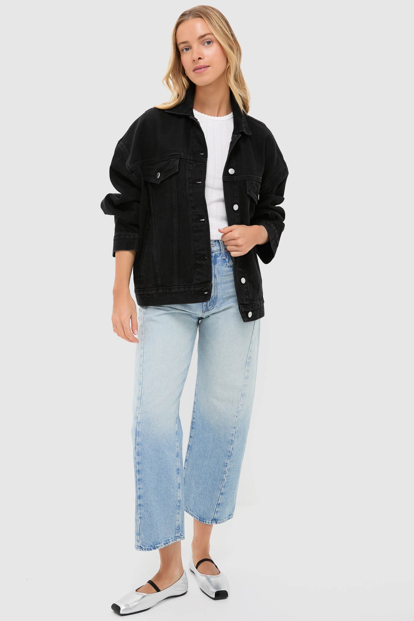 Vintage Black Sia Denim Jacket