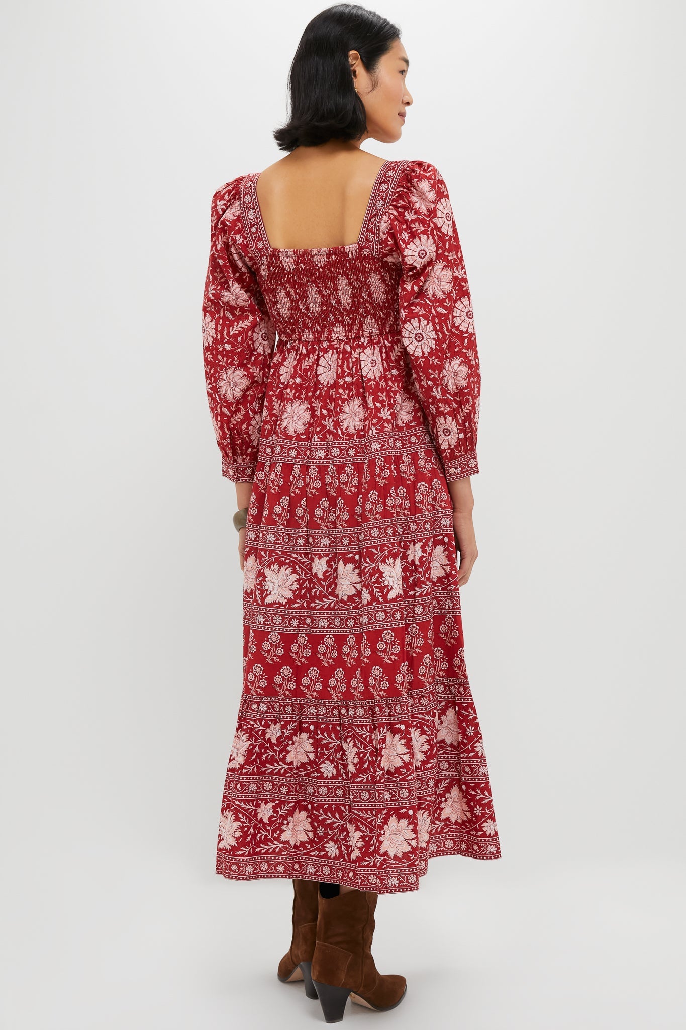 Rust Borders Lucia Dress