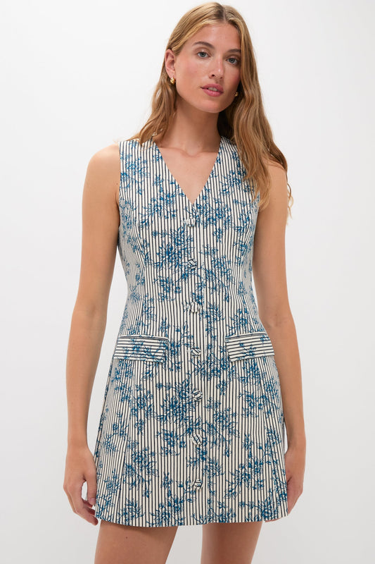 Cornflower Toile Suni Dress