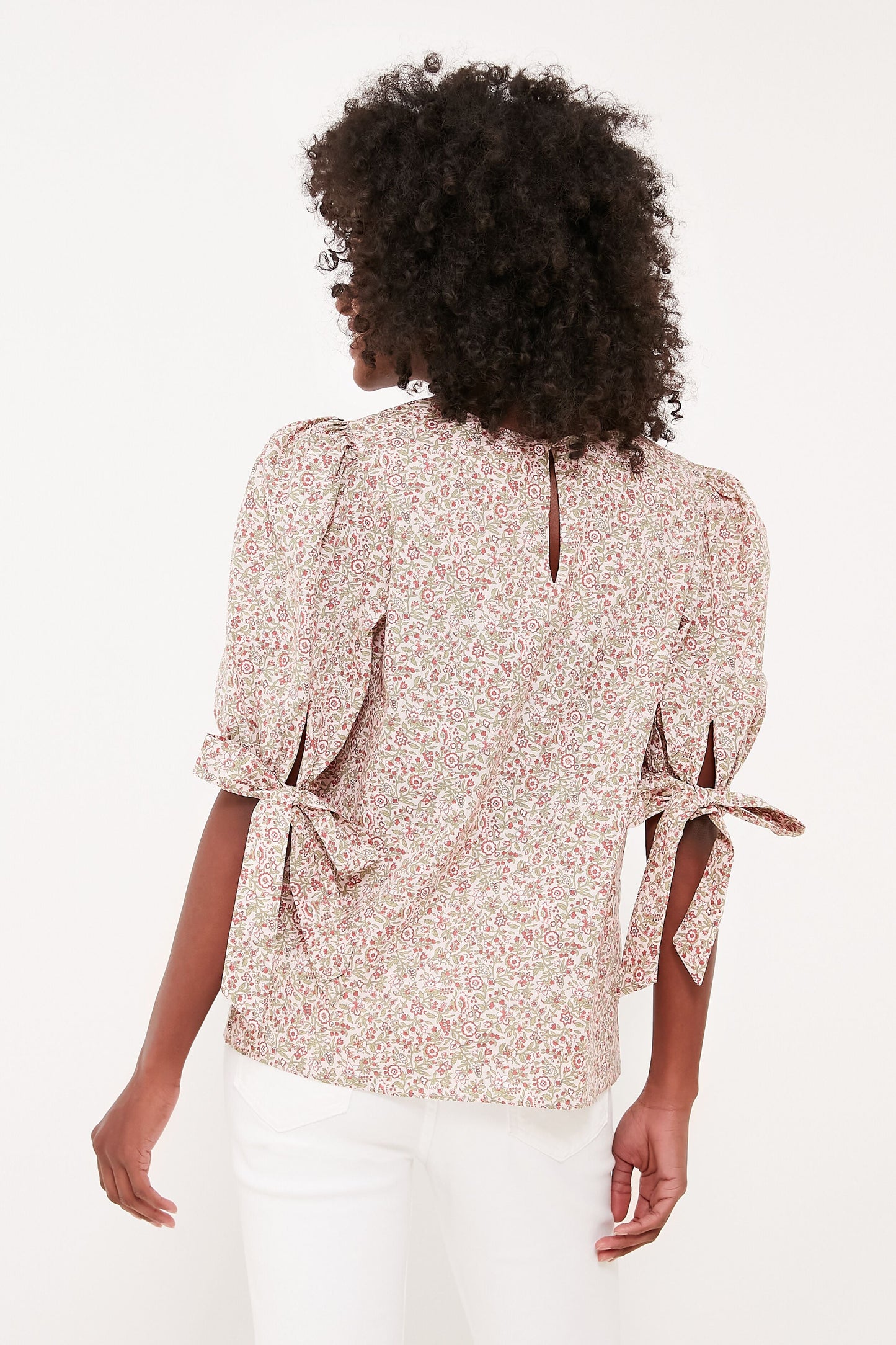 Red Floral Fiona Blouse