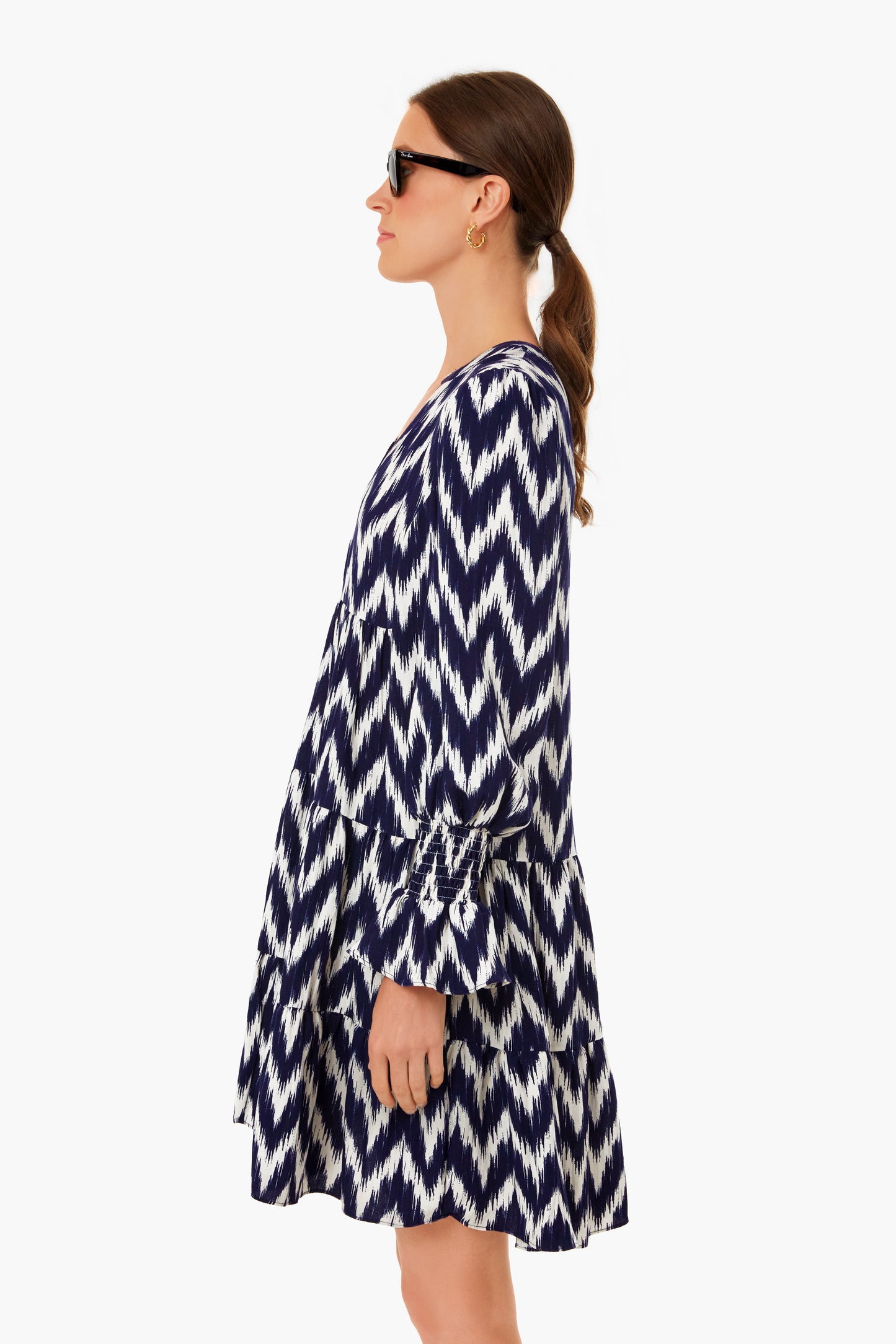 Navy Ikat Kenzo Dress