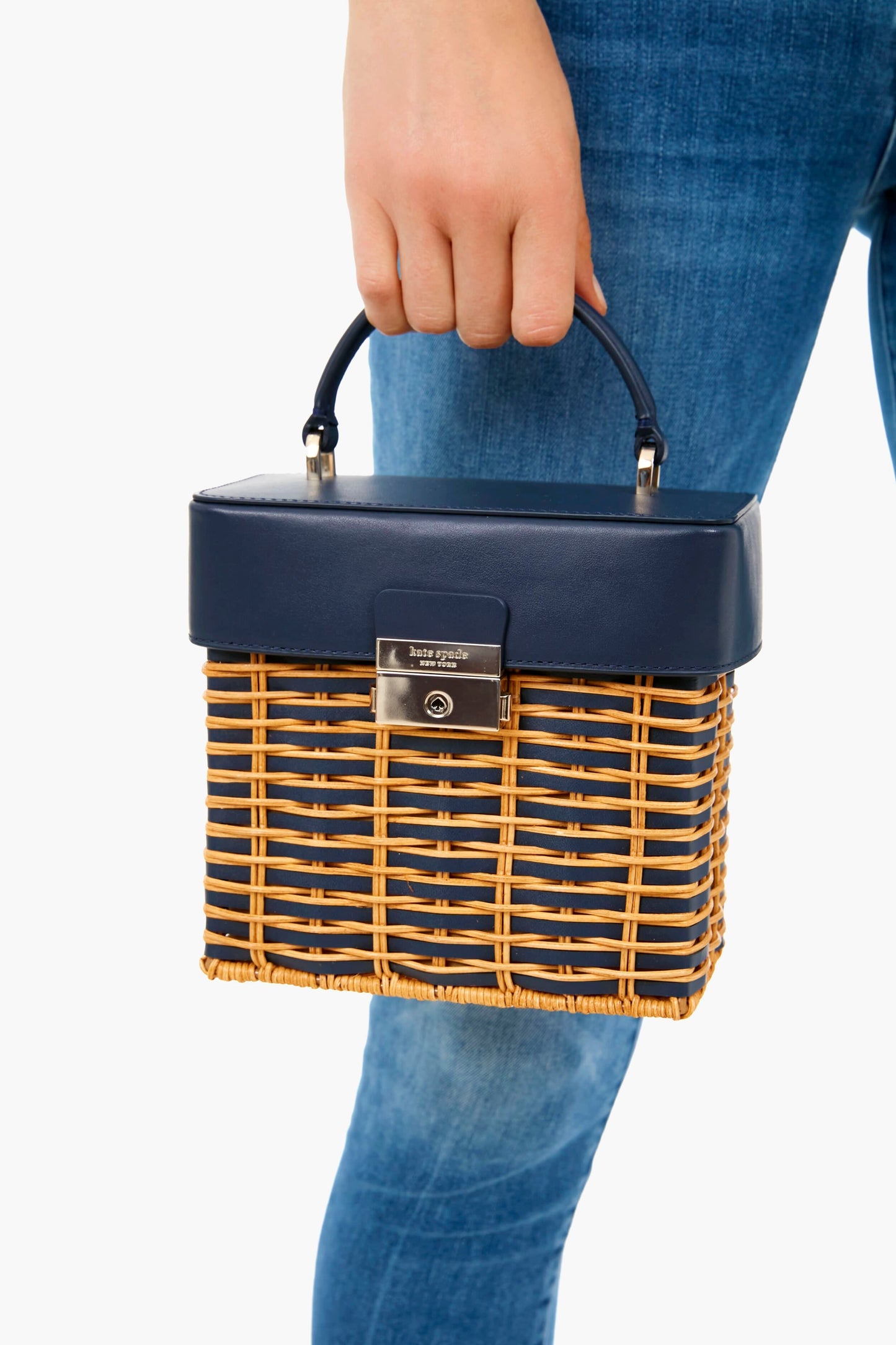 Blazer Blue Voyage Small Wicker Top Handle