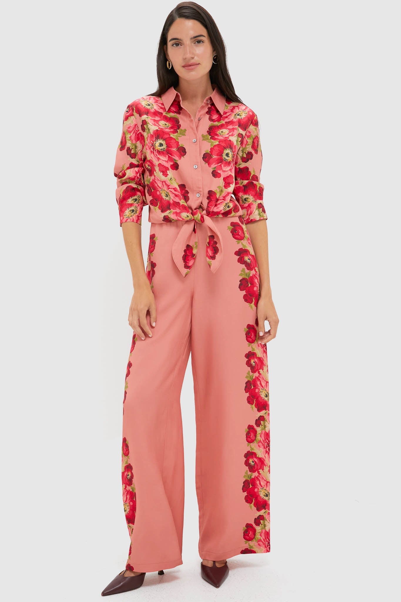 Coral Poppy Pierre Pants
