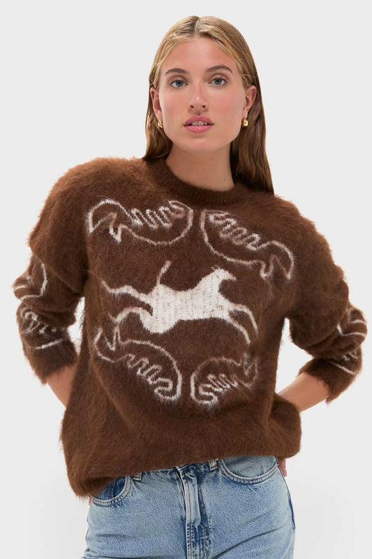 Off White Chocolate Folklore Sweater