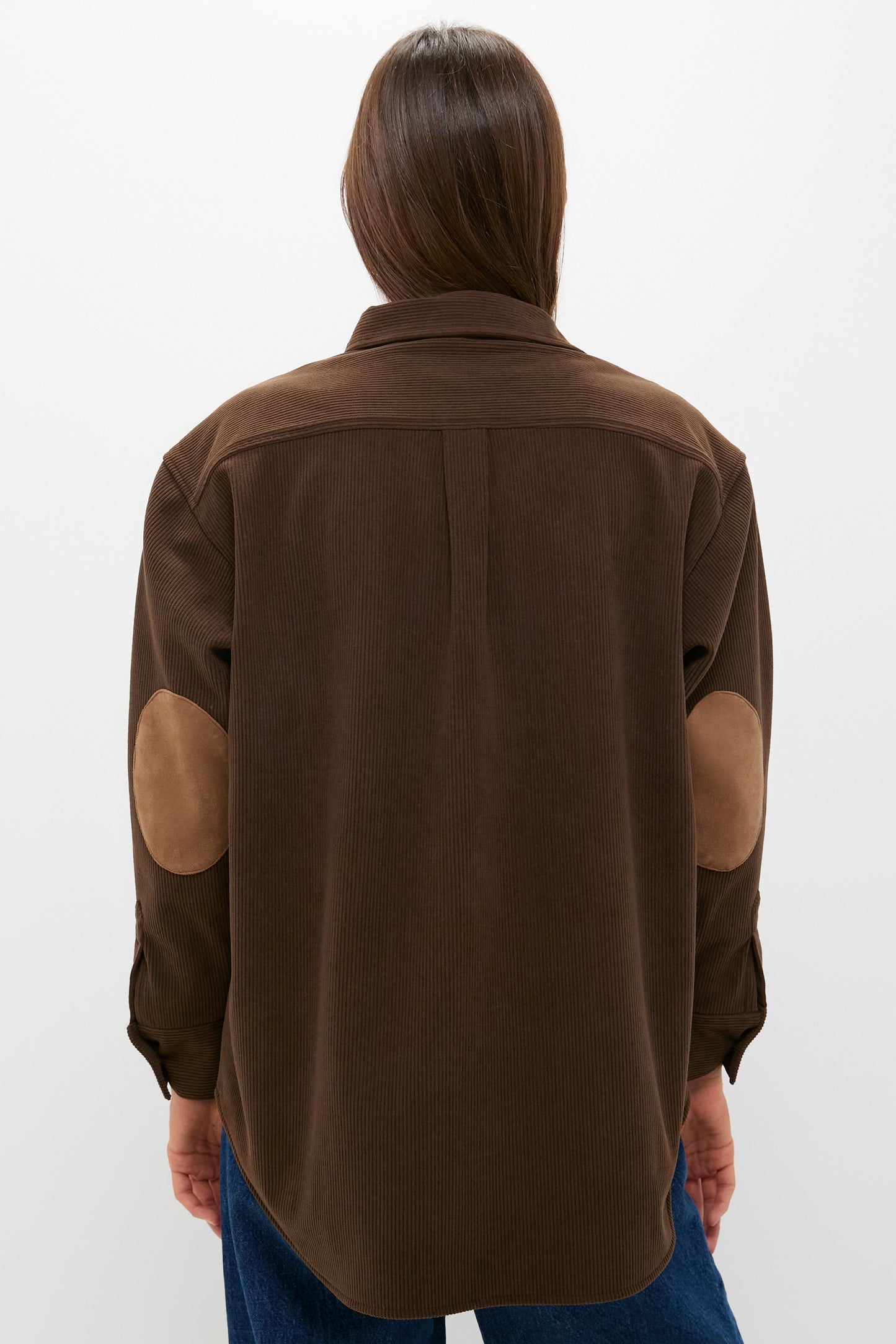 Brown Corduroy Fleece Lined Banks Shirt Jacket