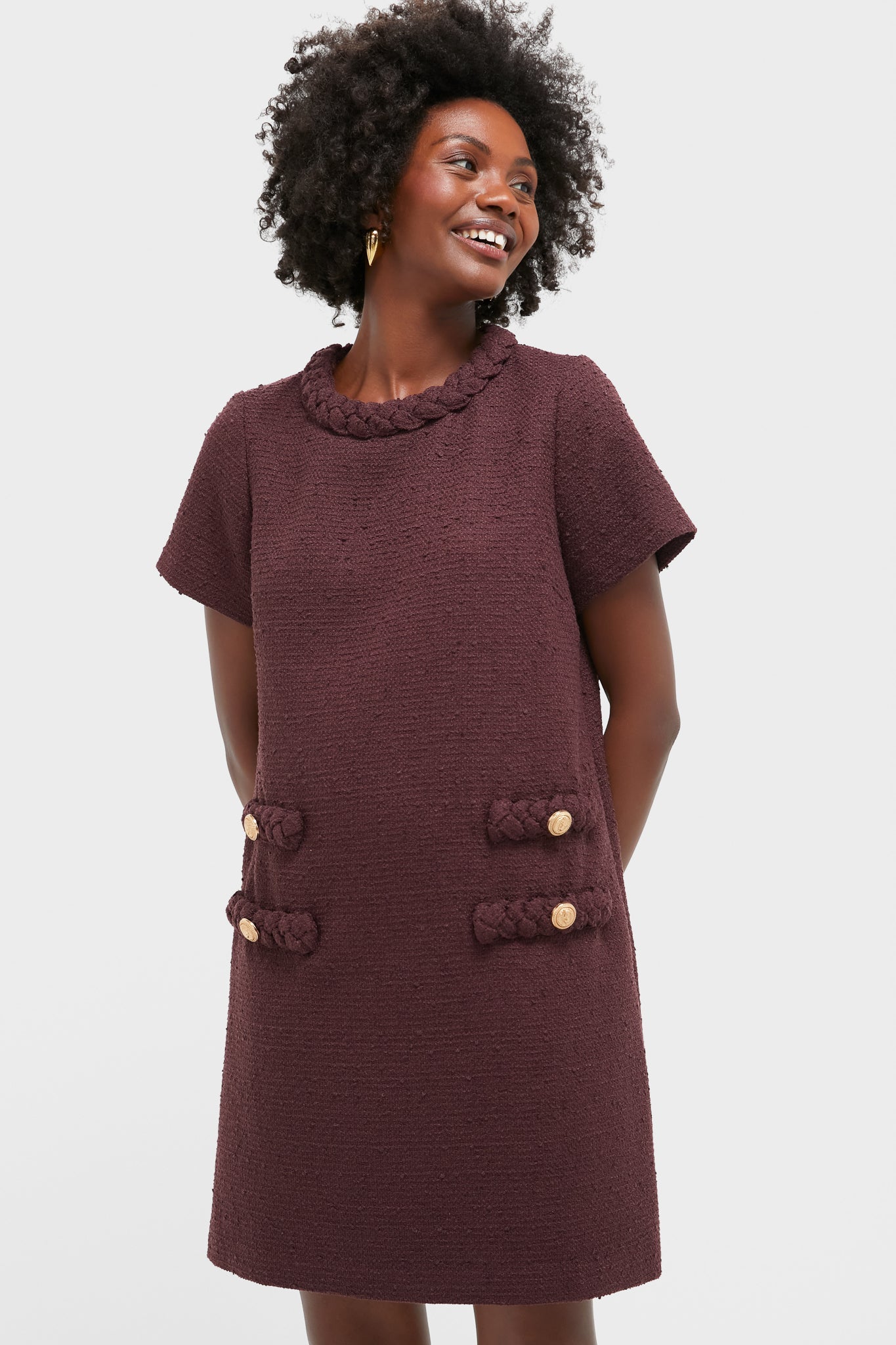 Winetasting Tweed Jackie Dress