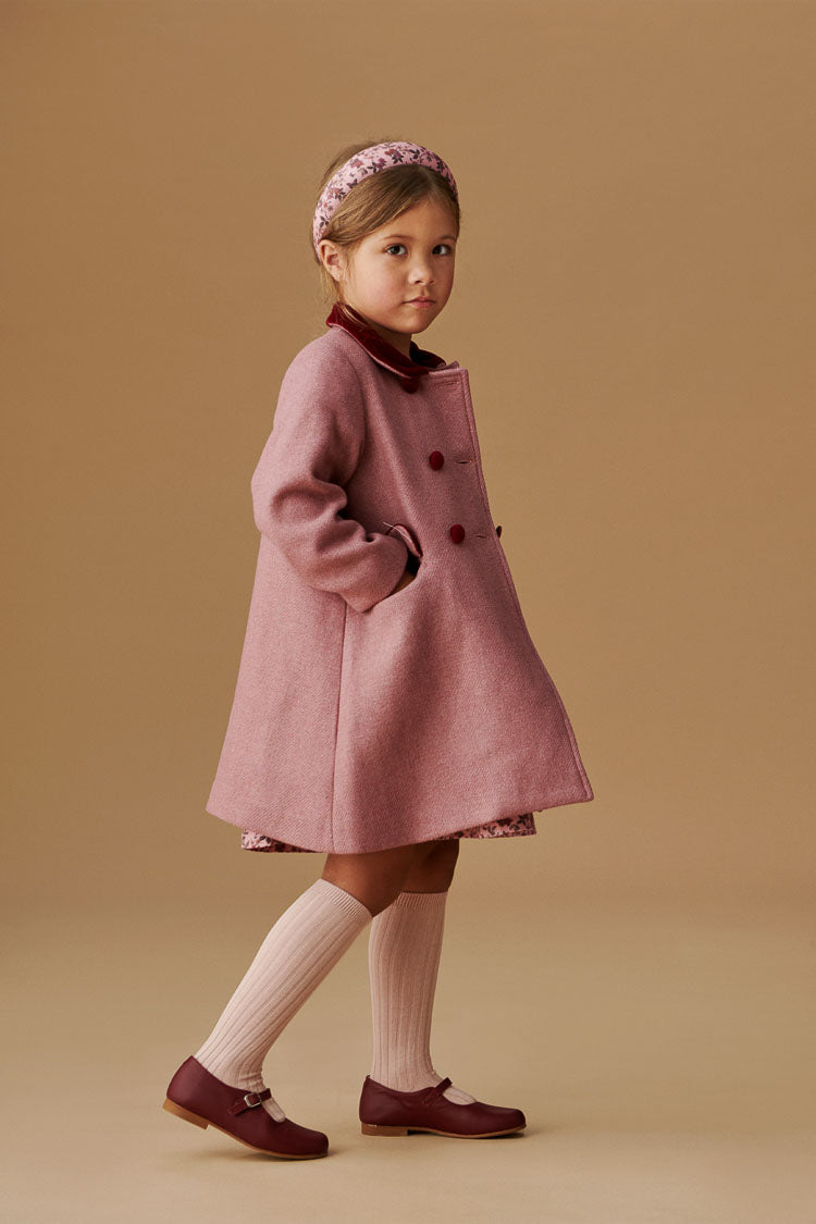 Dusty Pink Arrieta Girl Coat