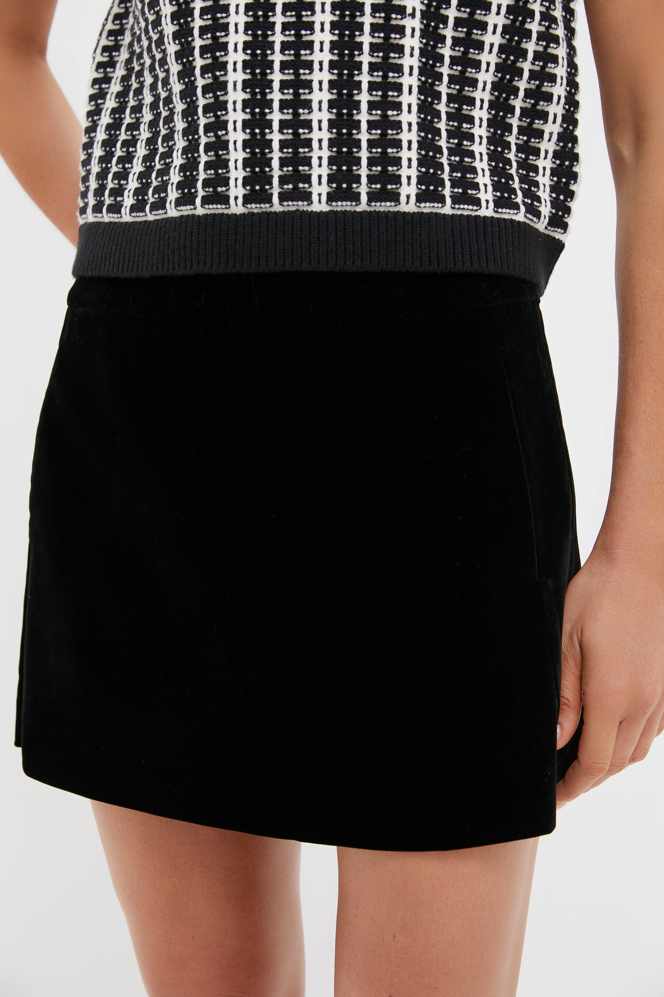 Black Velvet Grace Mini Skort