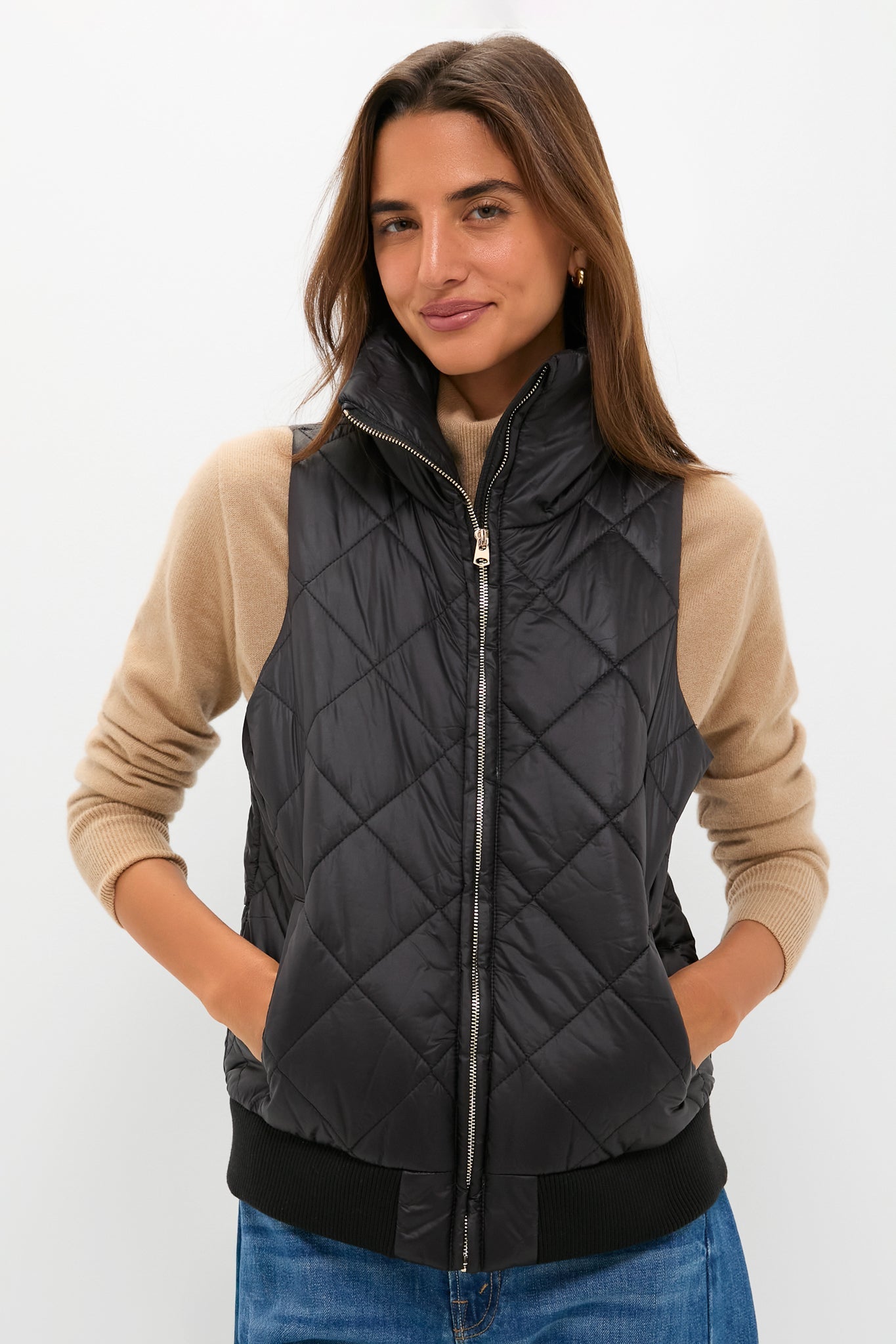 Black Jackson Quilted Vest