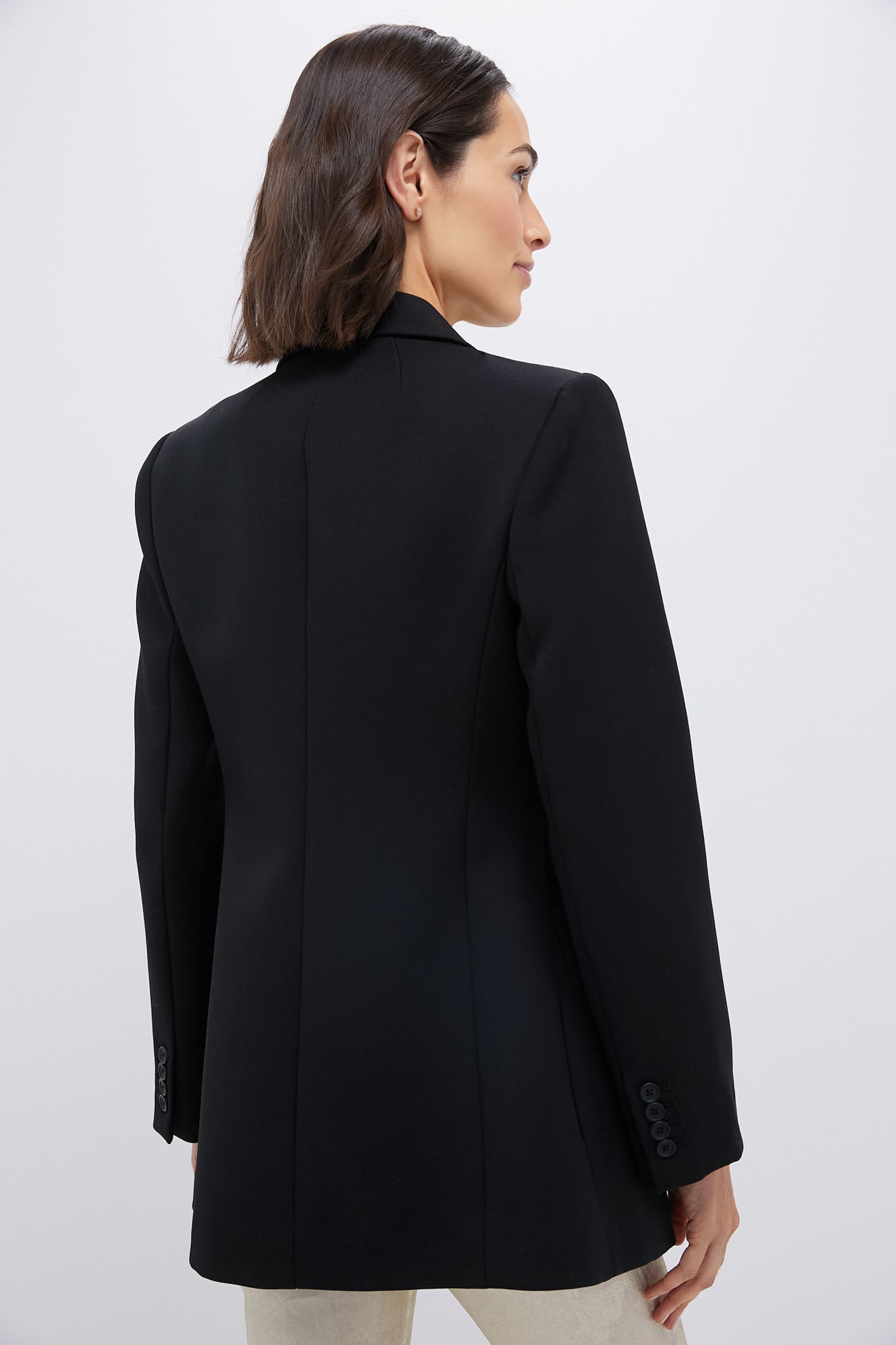 Black Sculpted Olivier Blazer