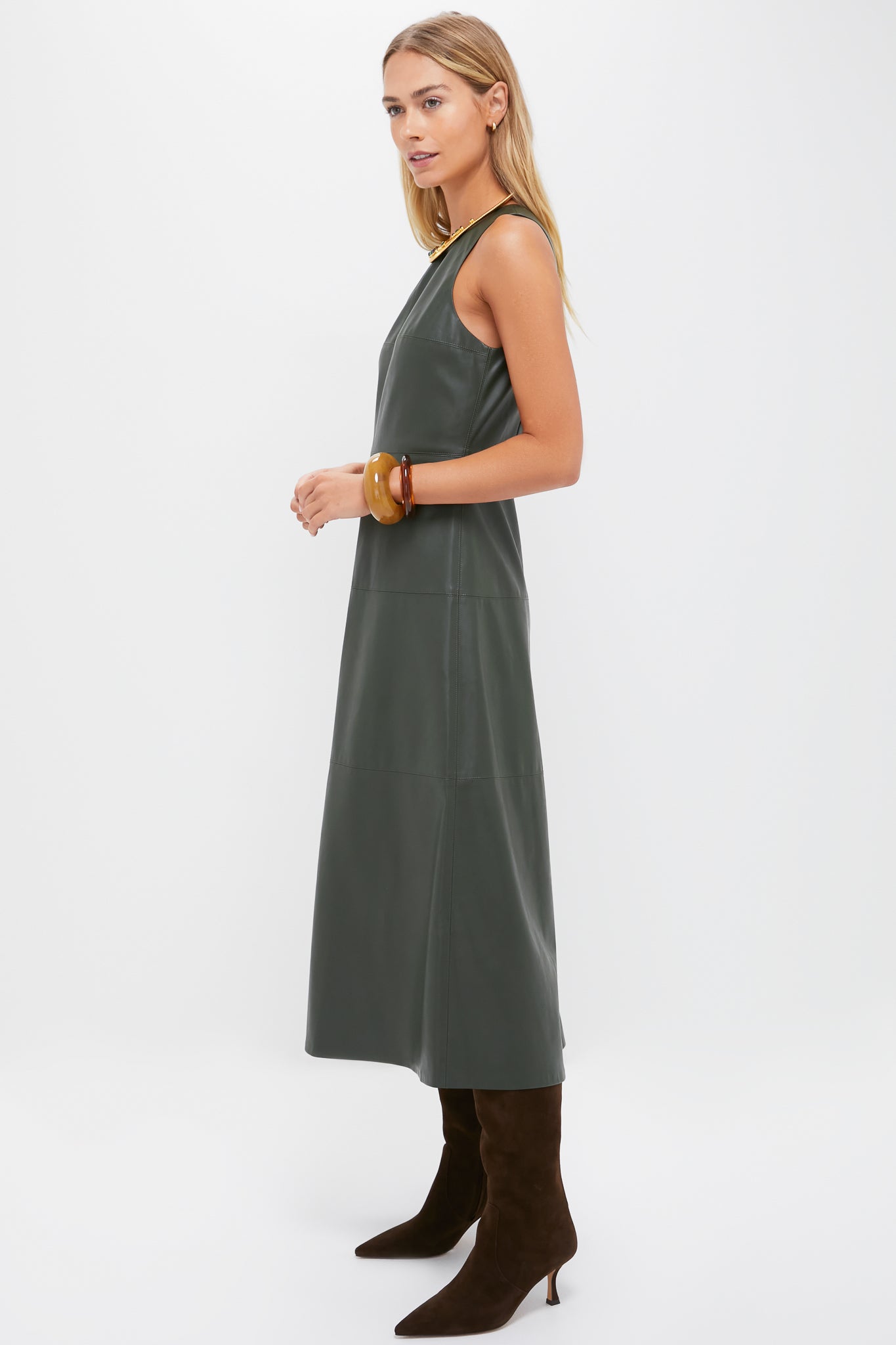 Dark Hunter Green Manon Dress