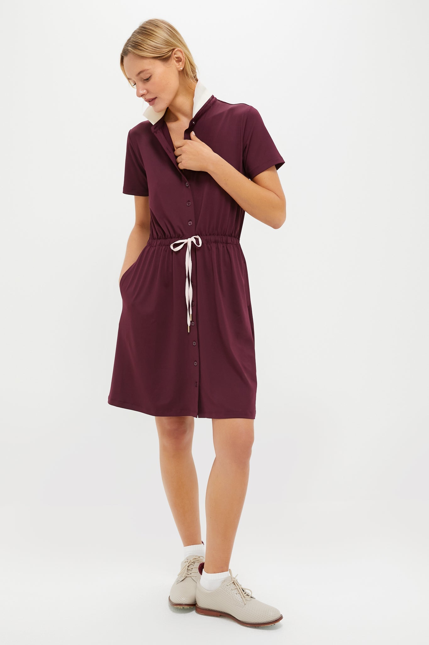Winetasting Short Sleeve Performance Jersey Alcott Golf Dress