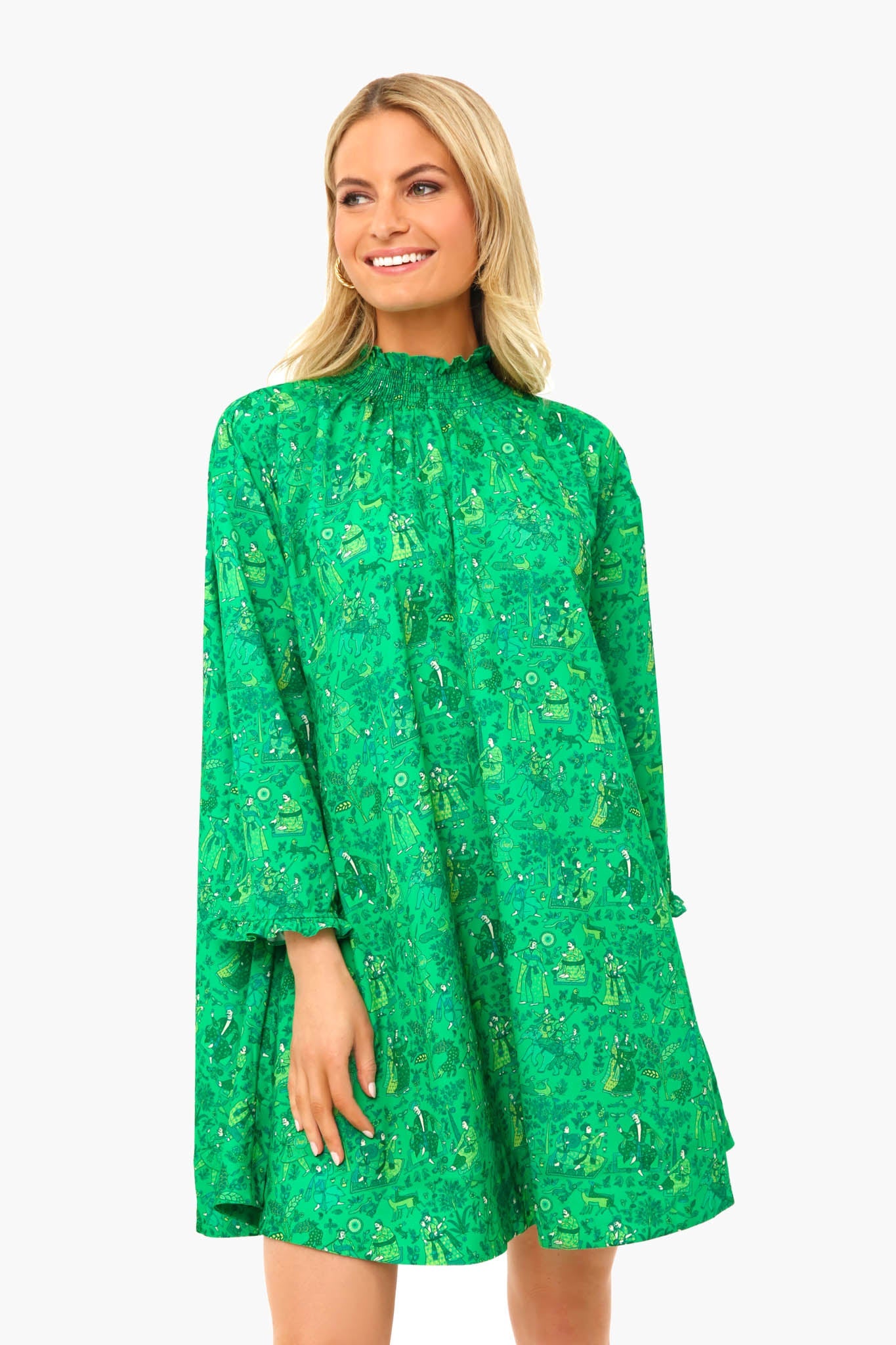 Romance Green Priya Dress