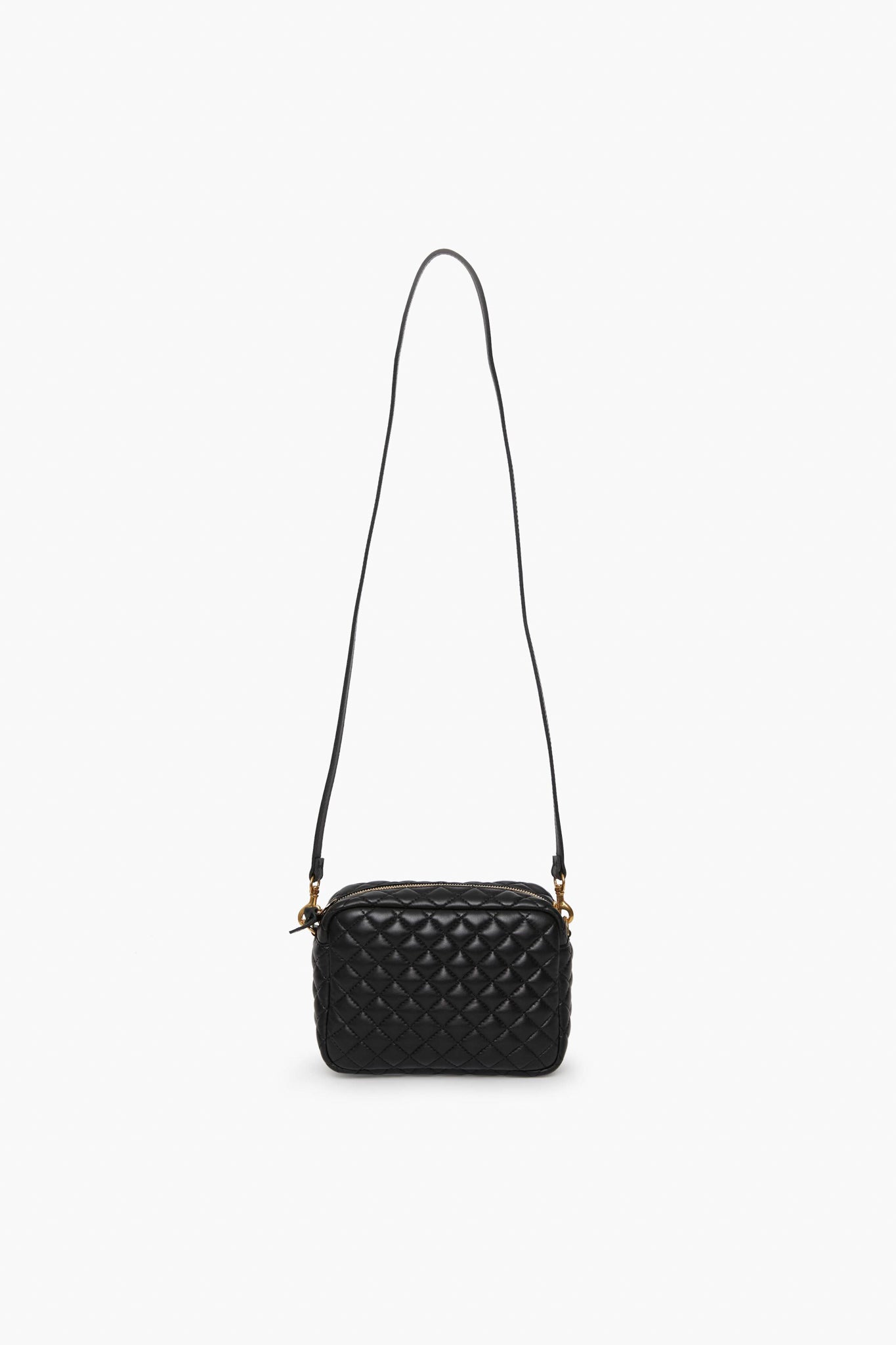 Black Quilted Midi Sac