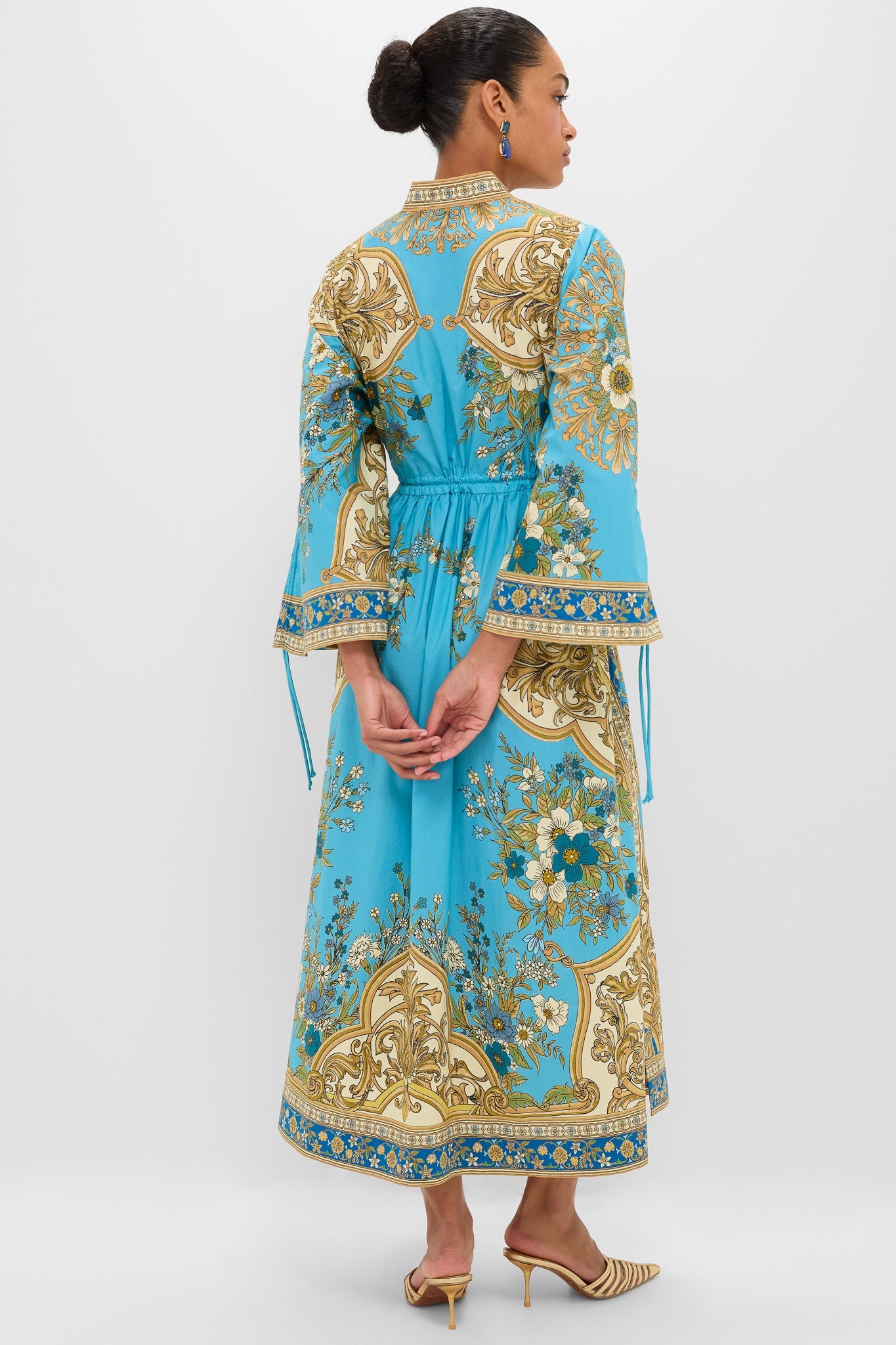 Blue Cassie Pool Midi Dress