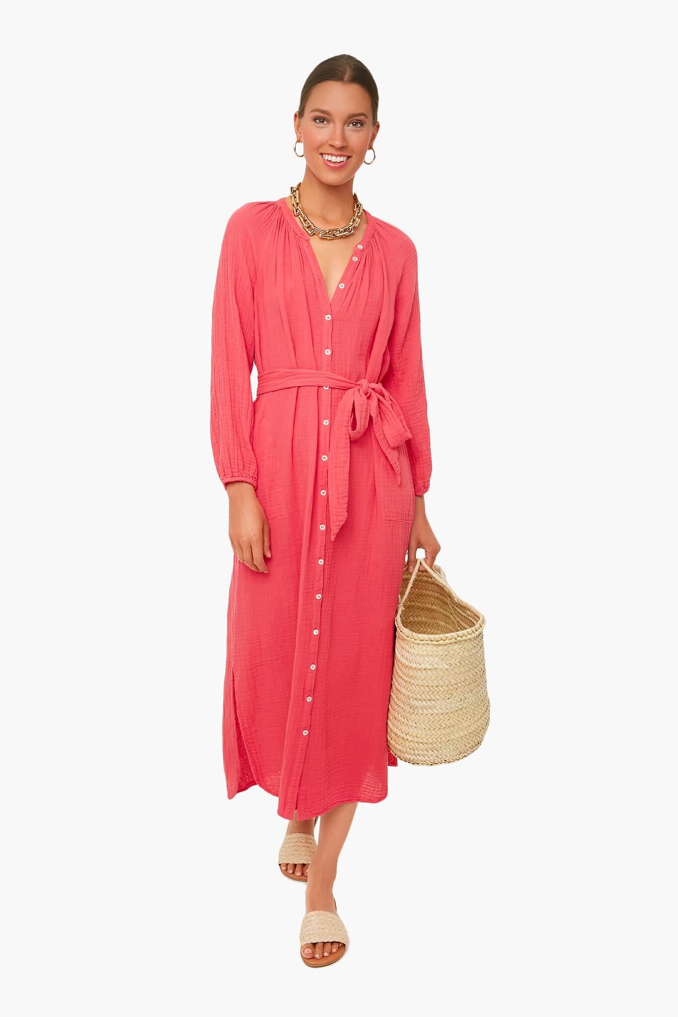 Rose Coral Irys Dress