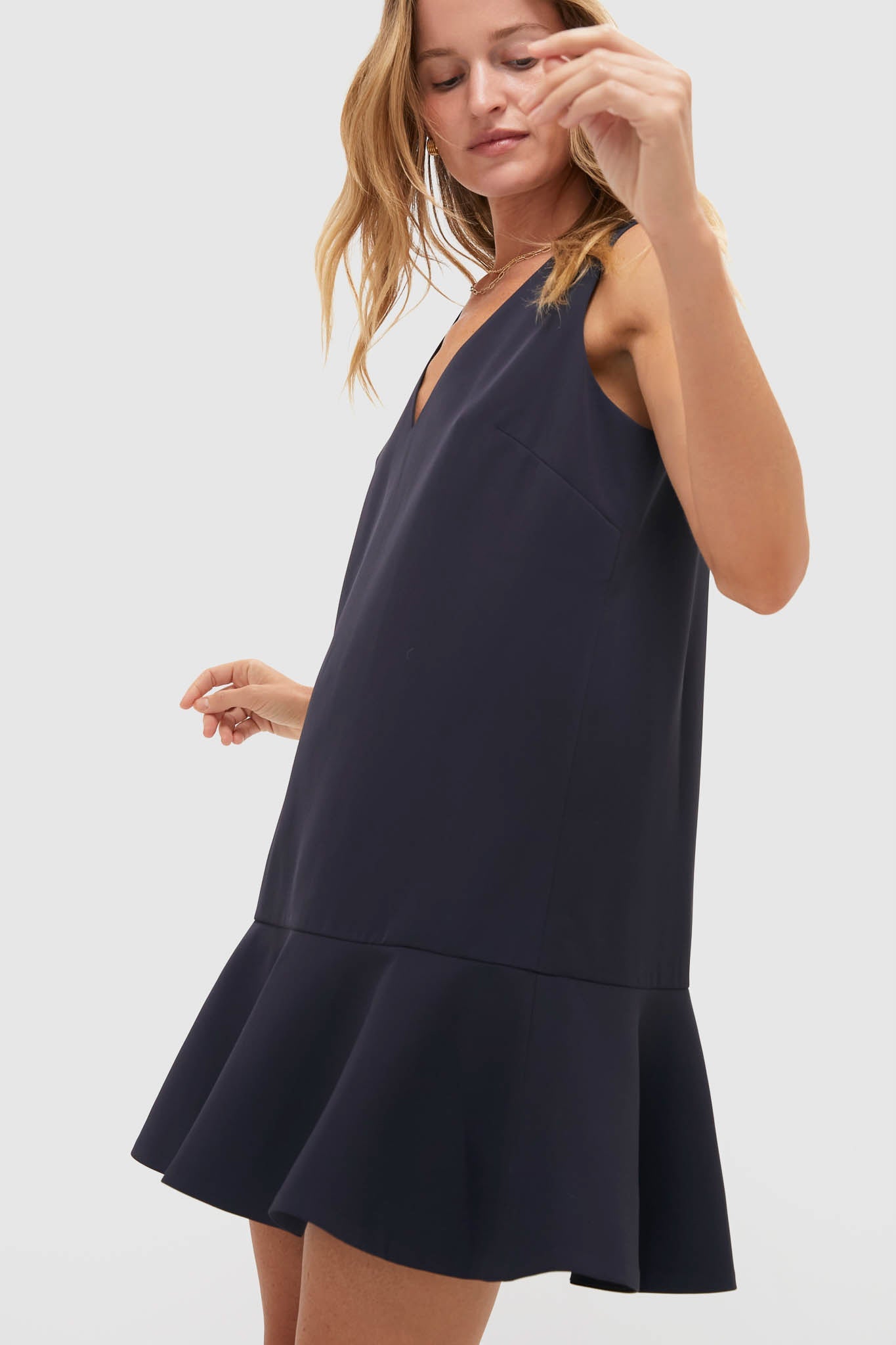 Dark Slate Navy Flutter McKinney Mini Dress