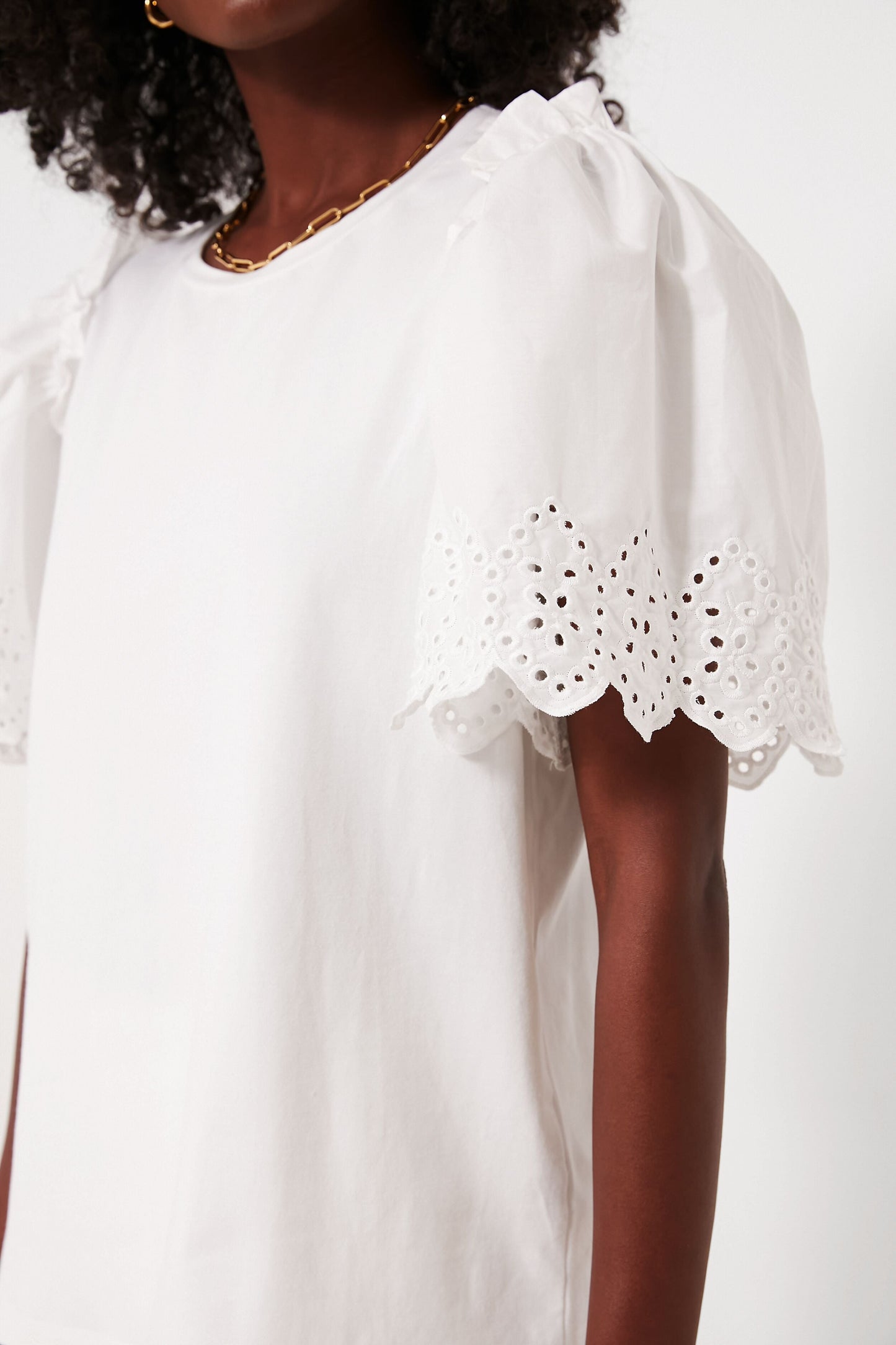 White Eyelet Mollie Blouse