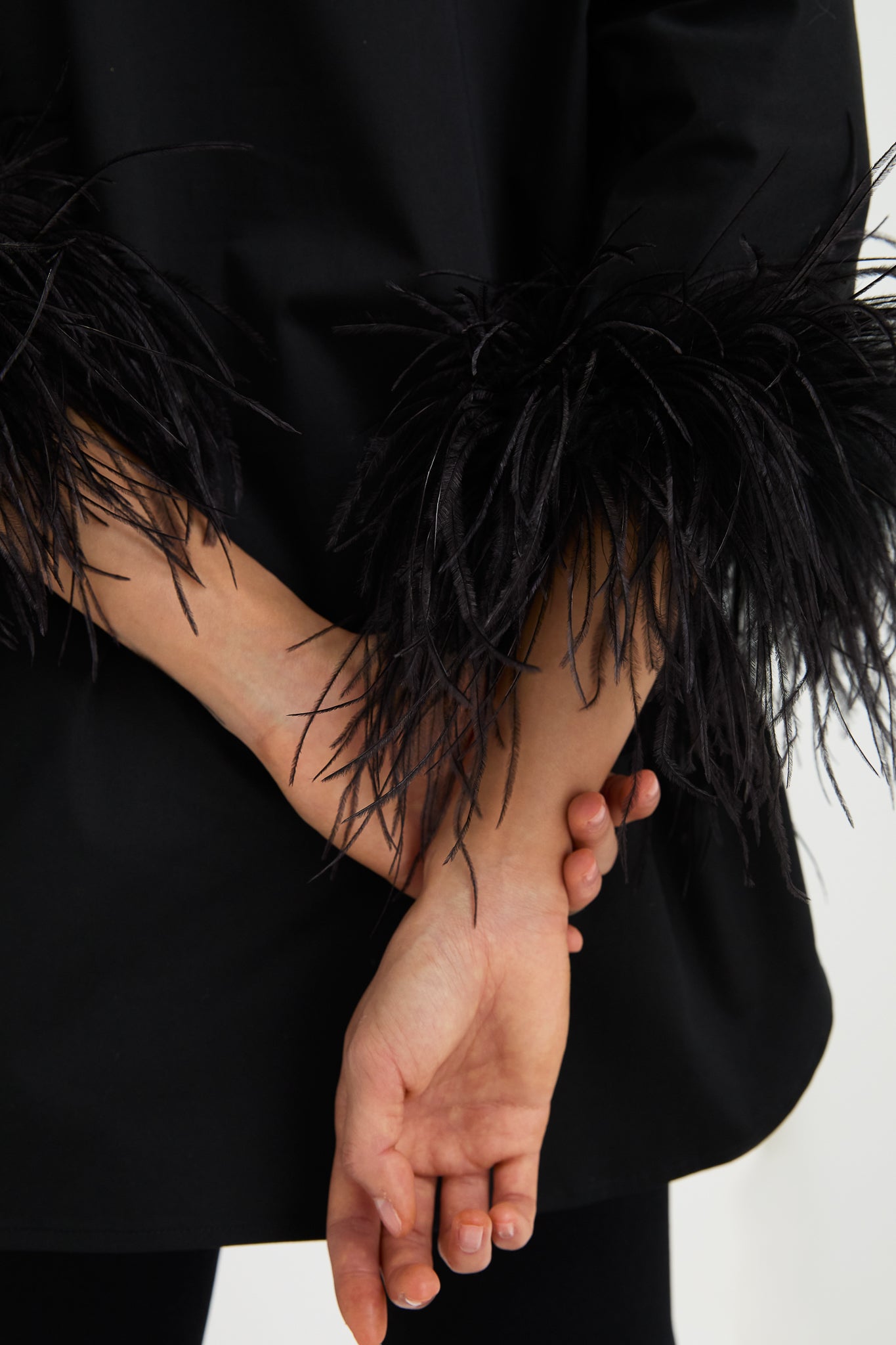 Black Feather Willow Blouse