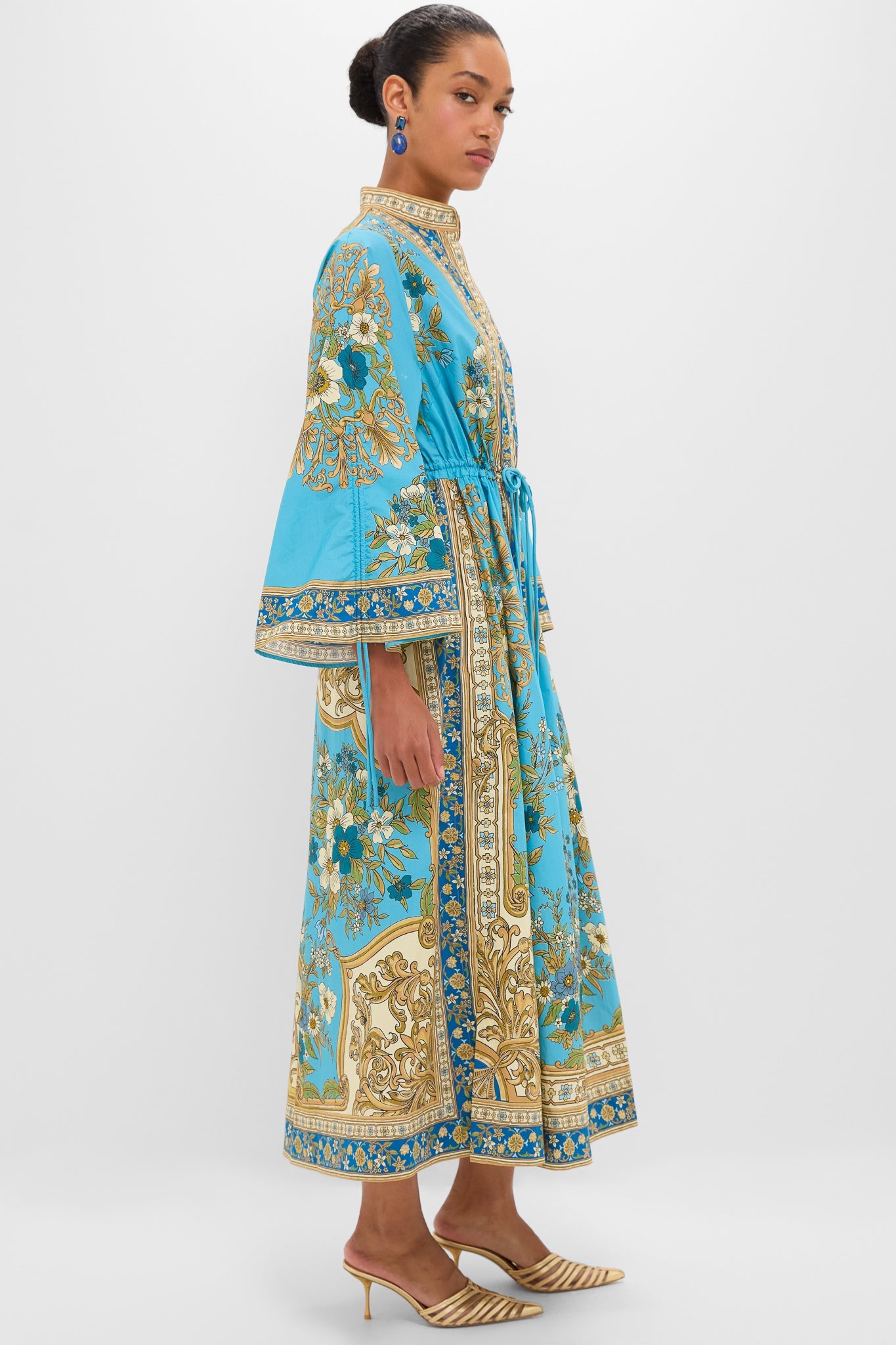 Blue Cassie Pool Midi Dress