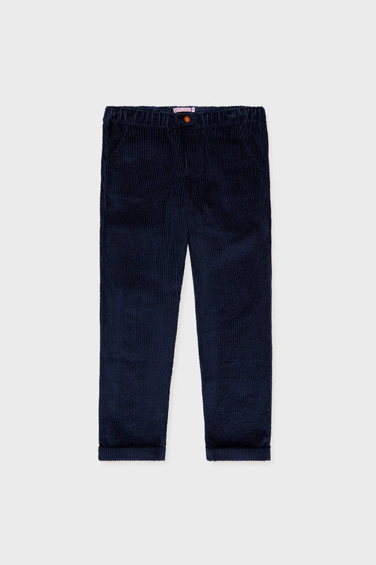 Dark Blue Benito Corduroy Boy Trousers