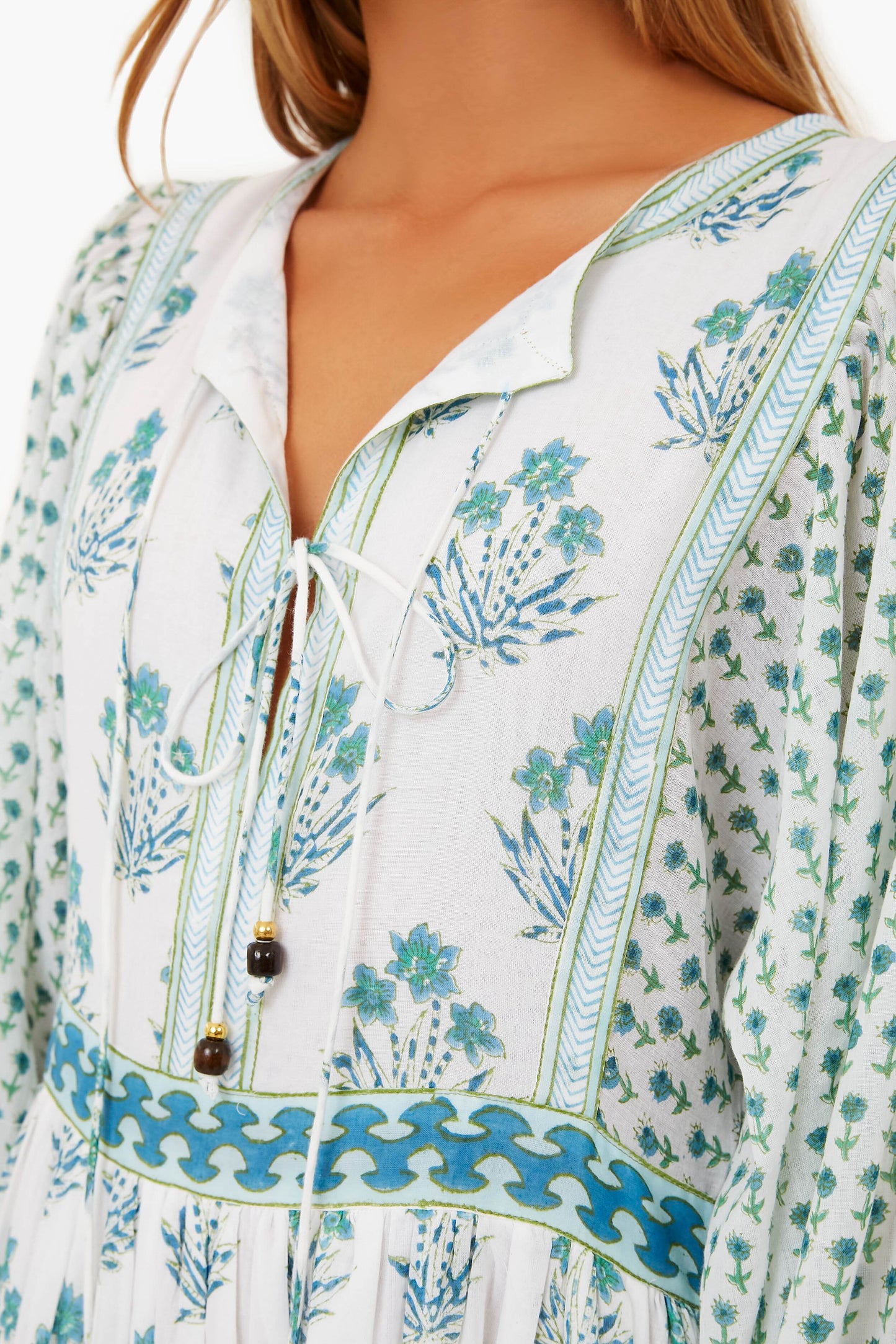 Exclusive India Blue Maxi Dress