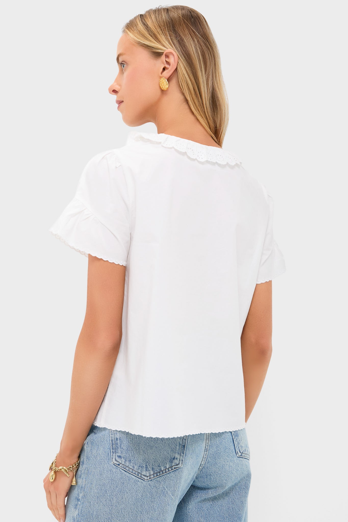 Vintage White Ezra Blouse