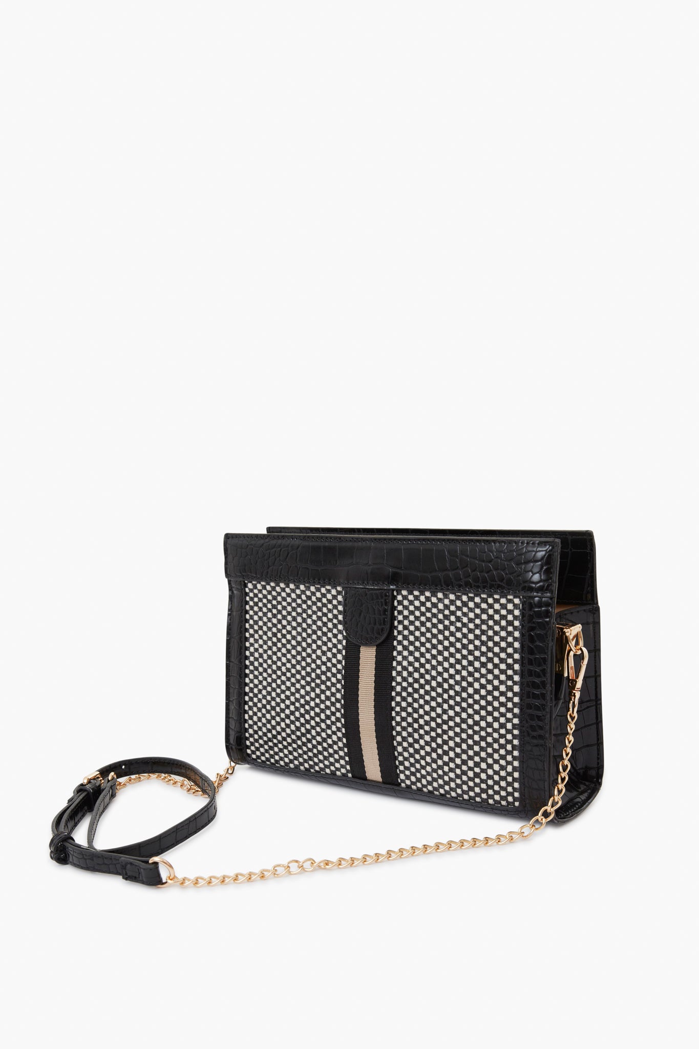 Black Jax Striped Crossbody
