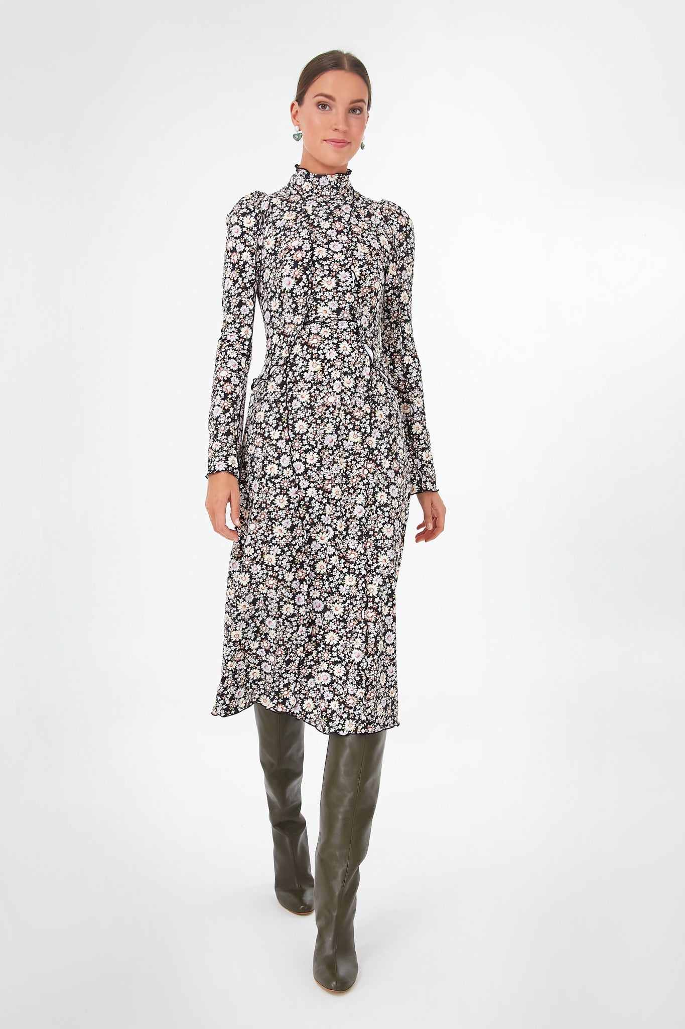 Multi Carson Floral Long Sleeve Dress