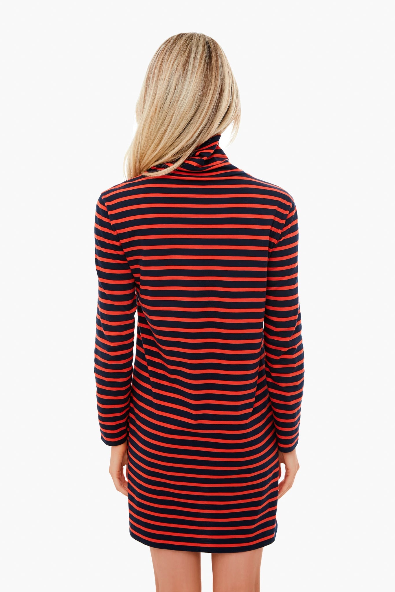 The Poppy Striped Turtleneck Dress
